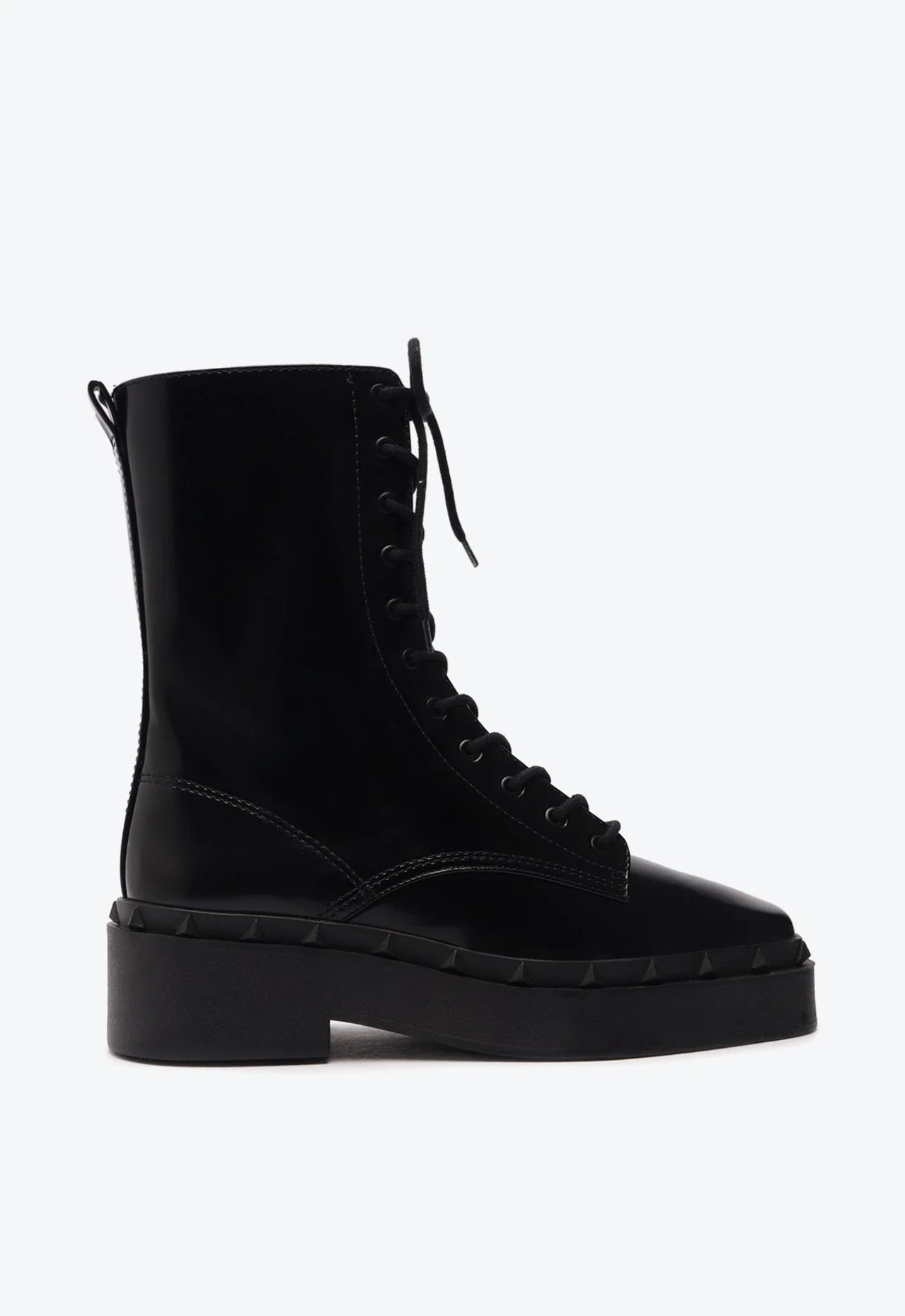Bota Shannon Cano Médio Couro Preto