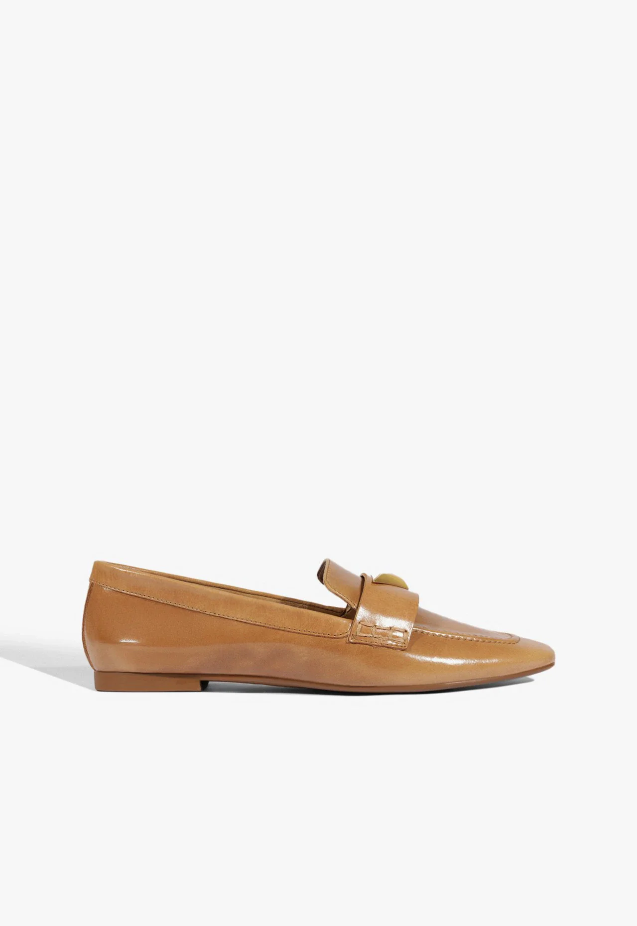 Mocassim Couro Bege