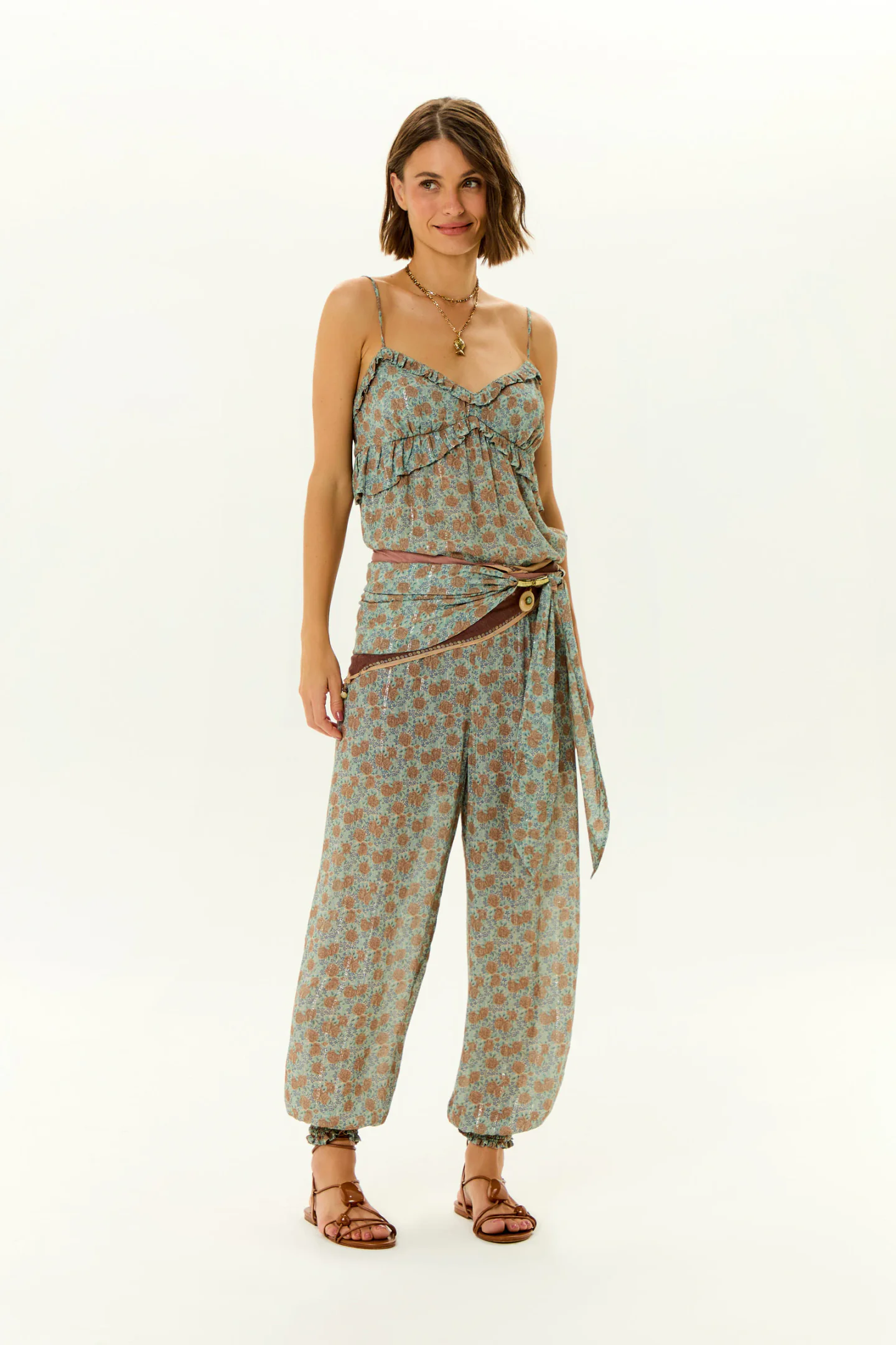 Calça Balone Estampa Greeny b