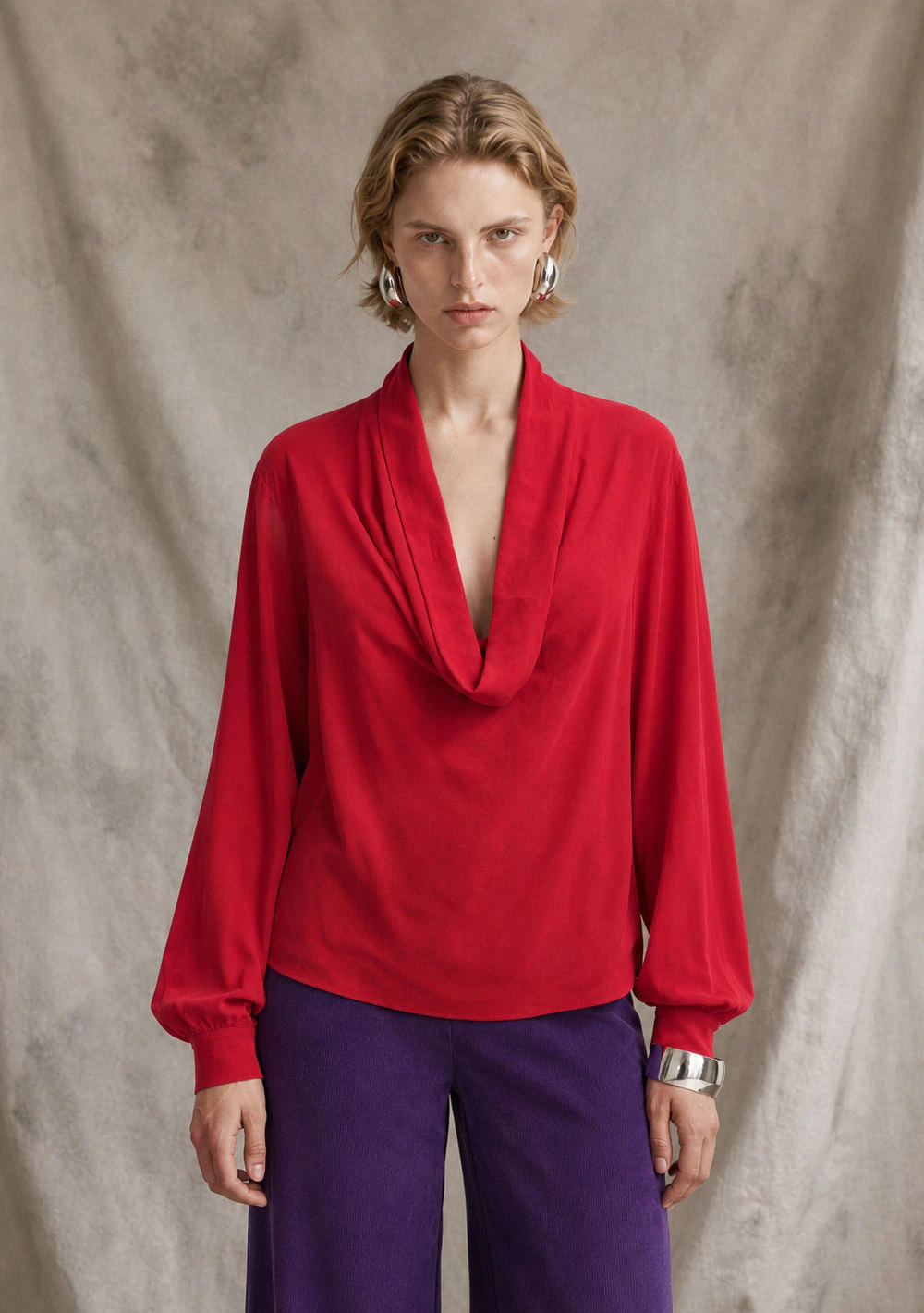 Blusa Decotada Colours Vermelho