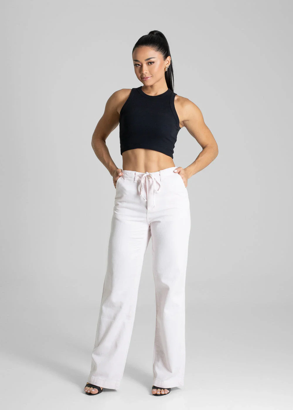 Calça Sarja Sawary Wide Leg - 281586 ROSA