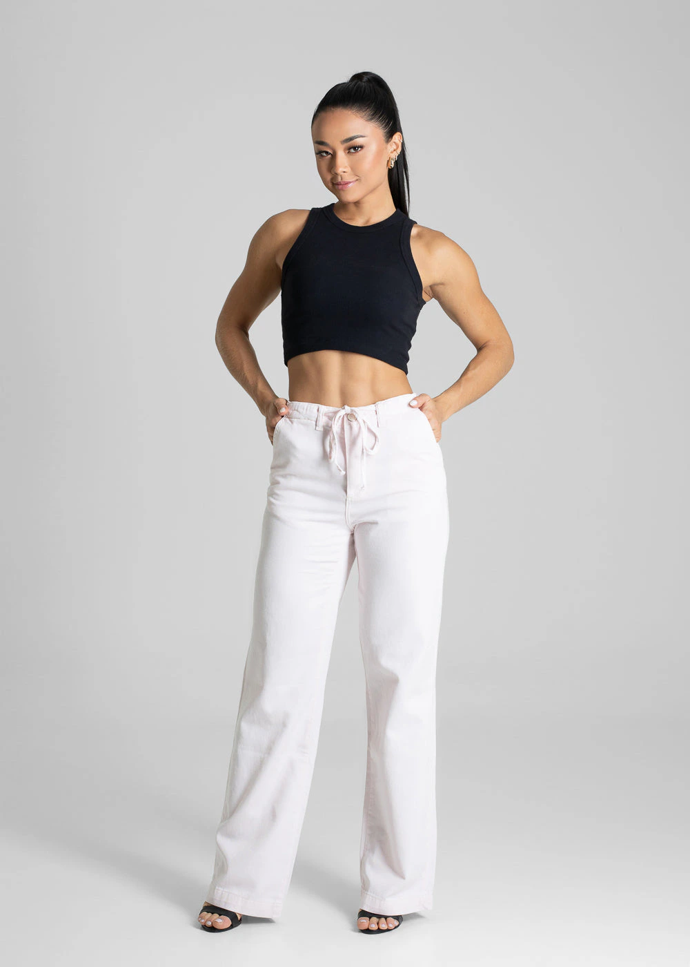 Calça Sarja Sawary Wide Leg - 281586 ROSA