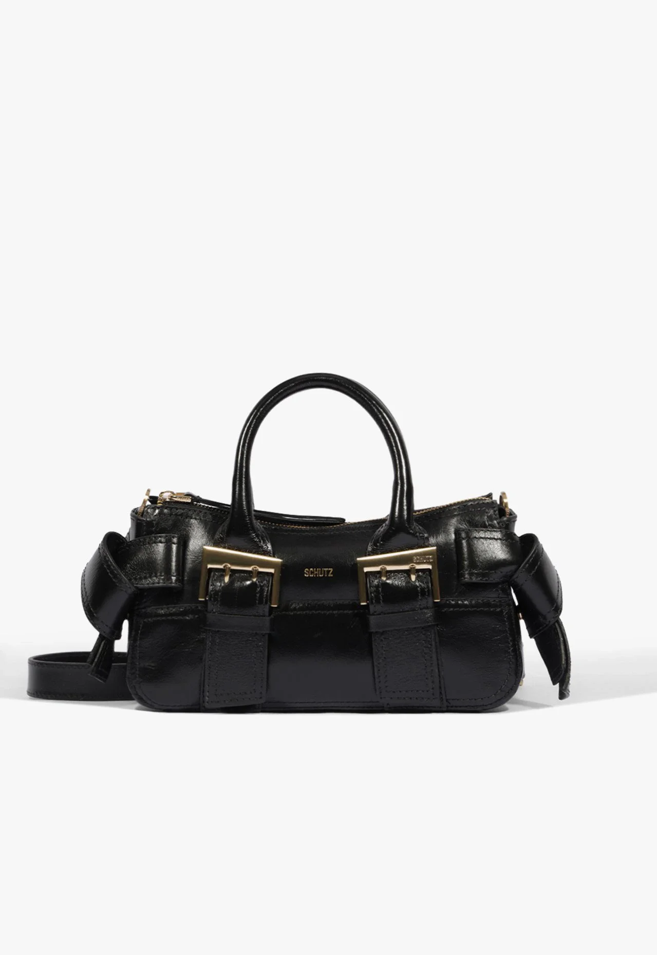 Bolsa Tote Mini Tote Margot Média Couro Preta