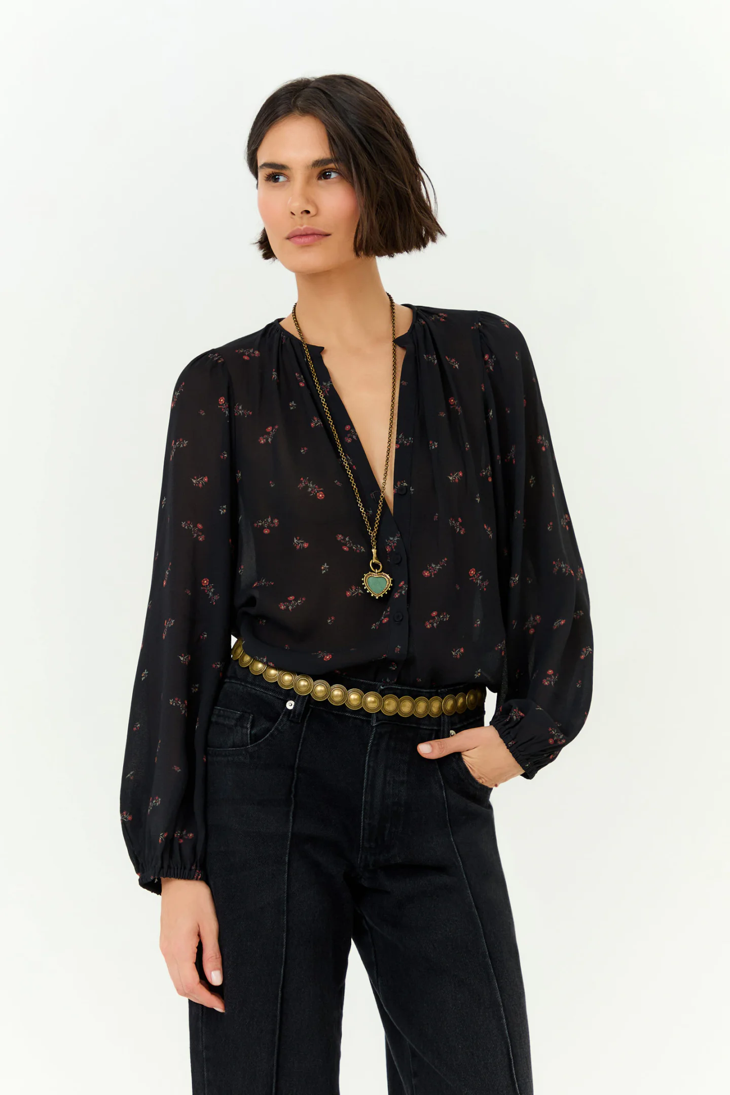 Camisa Manga Longa Ggt Estampa Lily