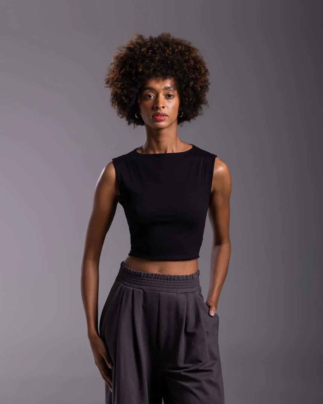 Top Cropped Cotton Tech Anti Odor Feminino - BASICAMENTE