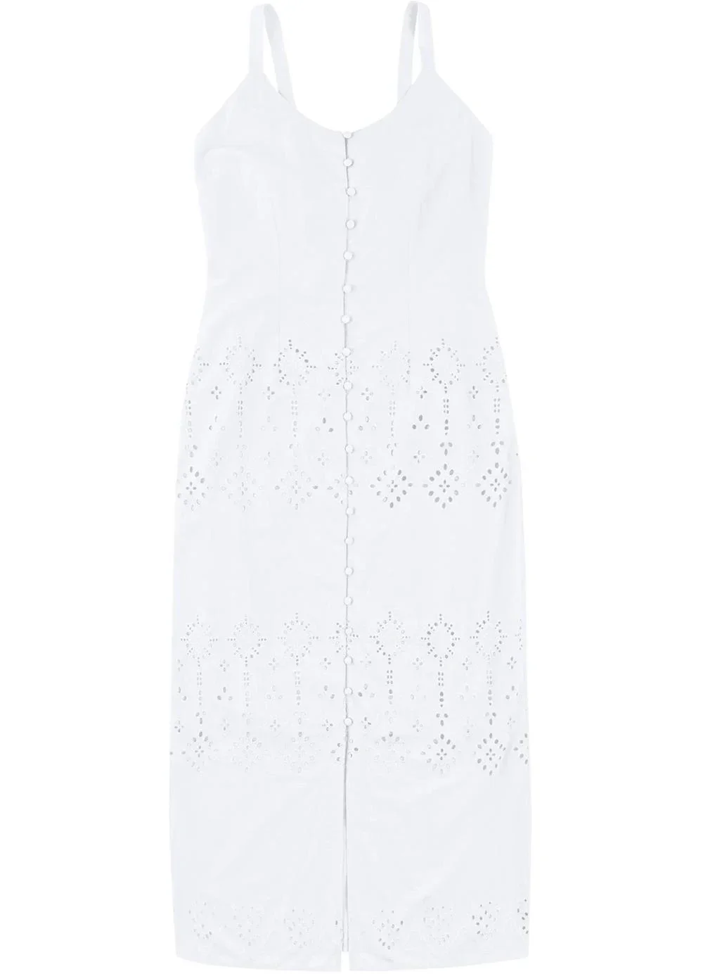 Malwee - Vestido Mídi em Laíse Branco