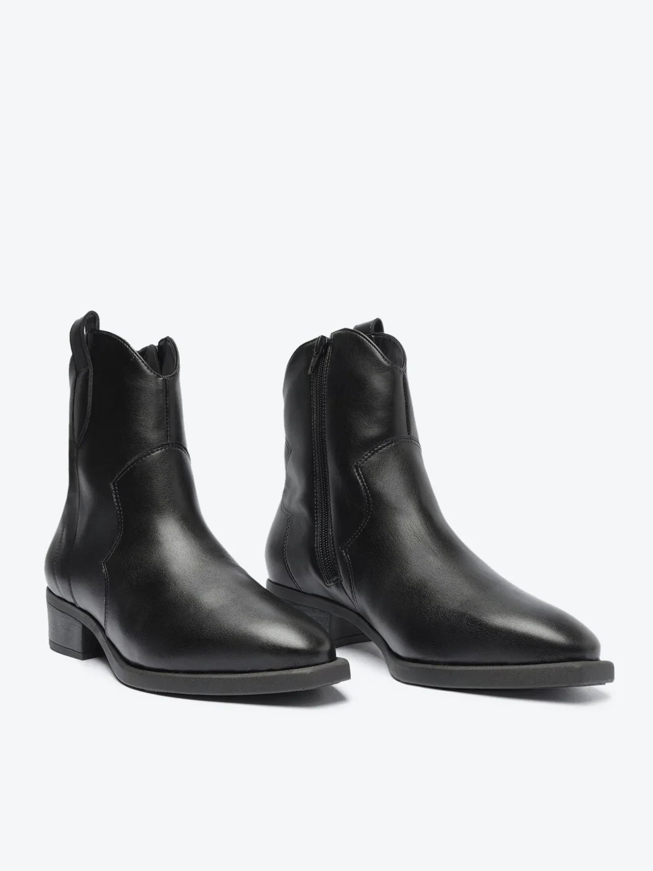 Bota Cano Curto Western Preta