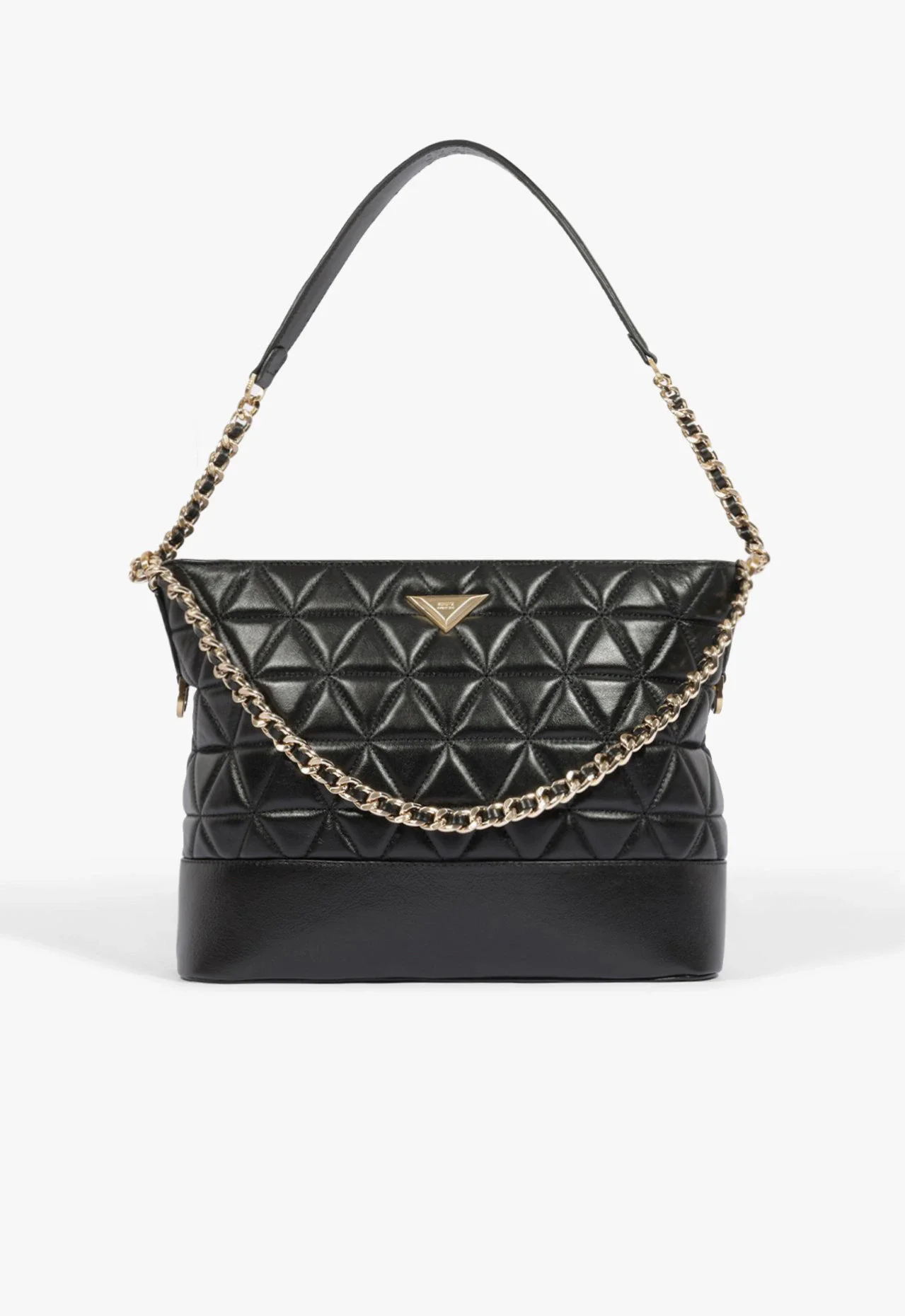 Bolsa Hobo 944 Média Couro Preta