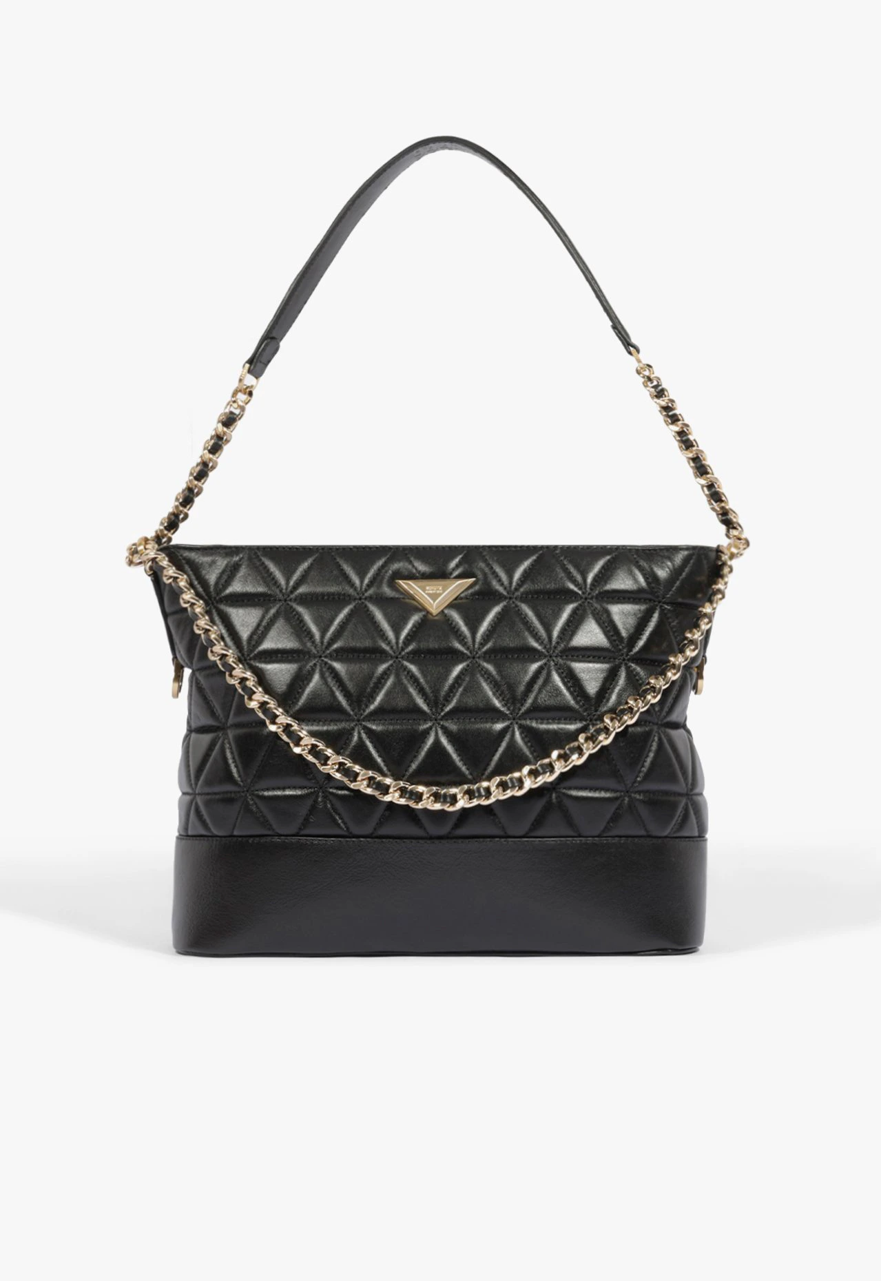 Bolsa Hobo 944 Média Couro Preta