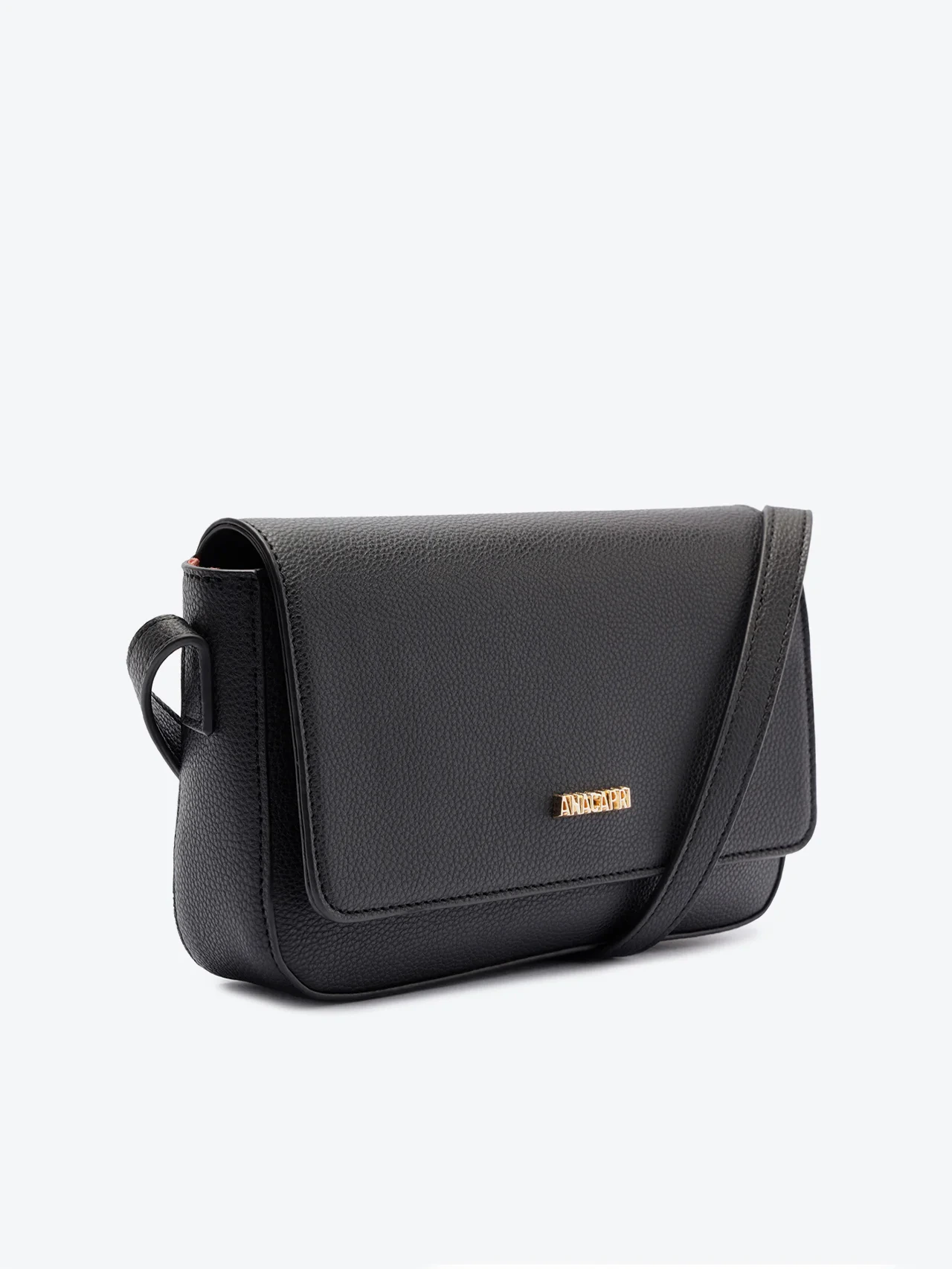 Bolsa Tiracolo Estruturada Preta