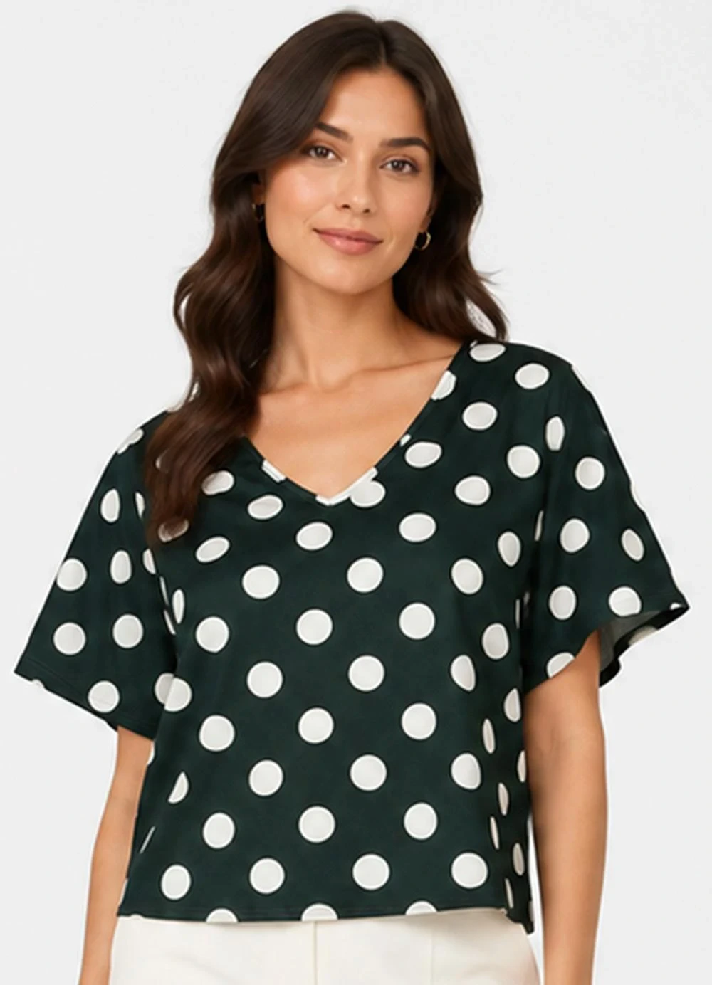 Infinita Cor - Blusa Feminina em Malha de Viscose Verde