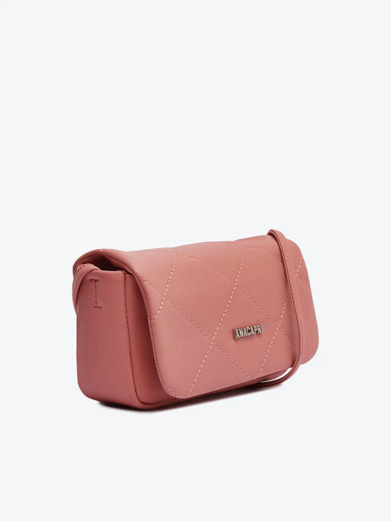 Bolsa Tiracolo Pequena Matelassê Essencial Rosa