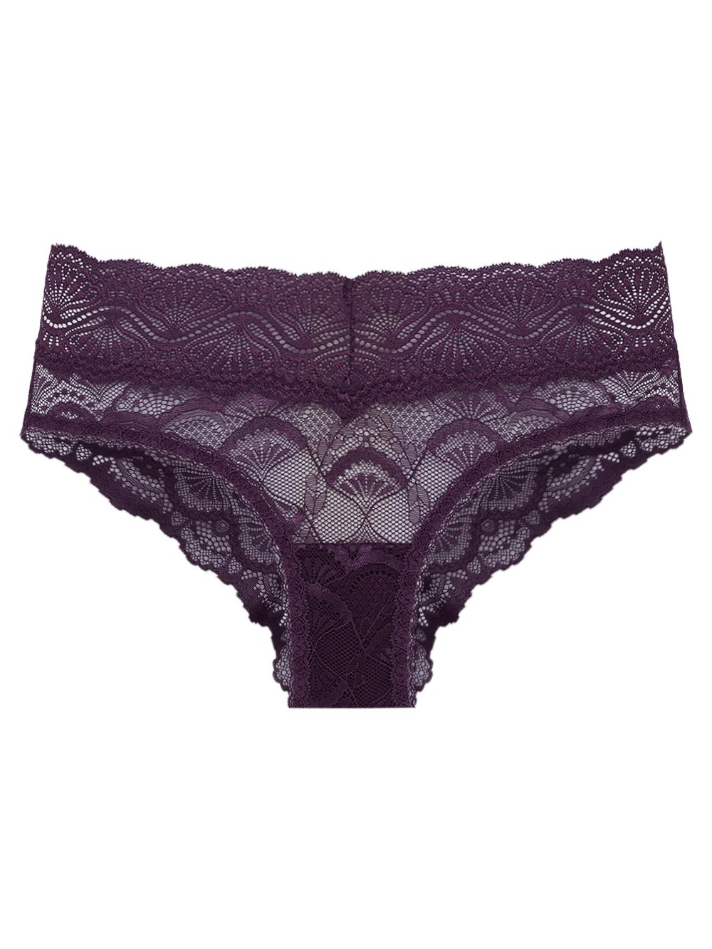 Calcinha Boyshort Renda Shiny Love Roxo Plum Purple