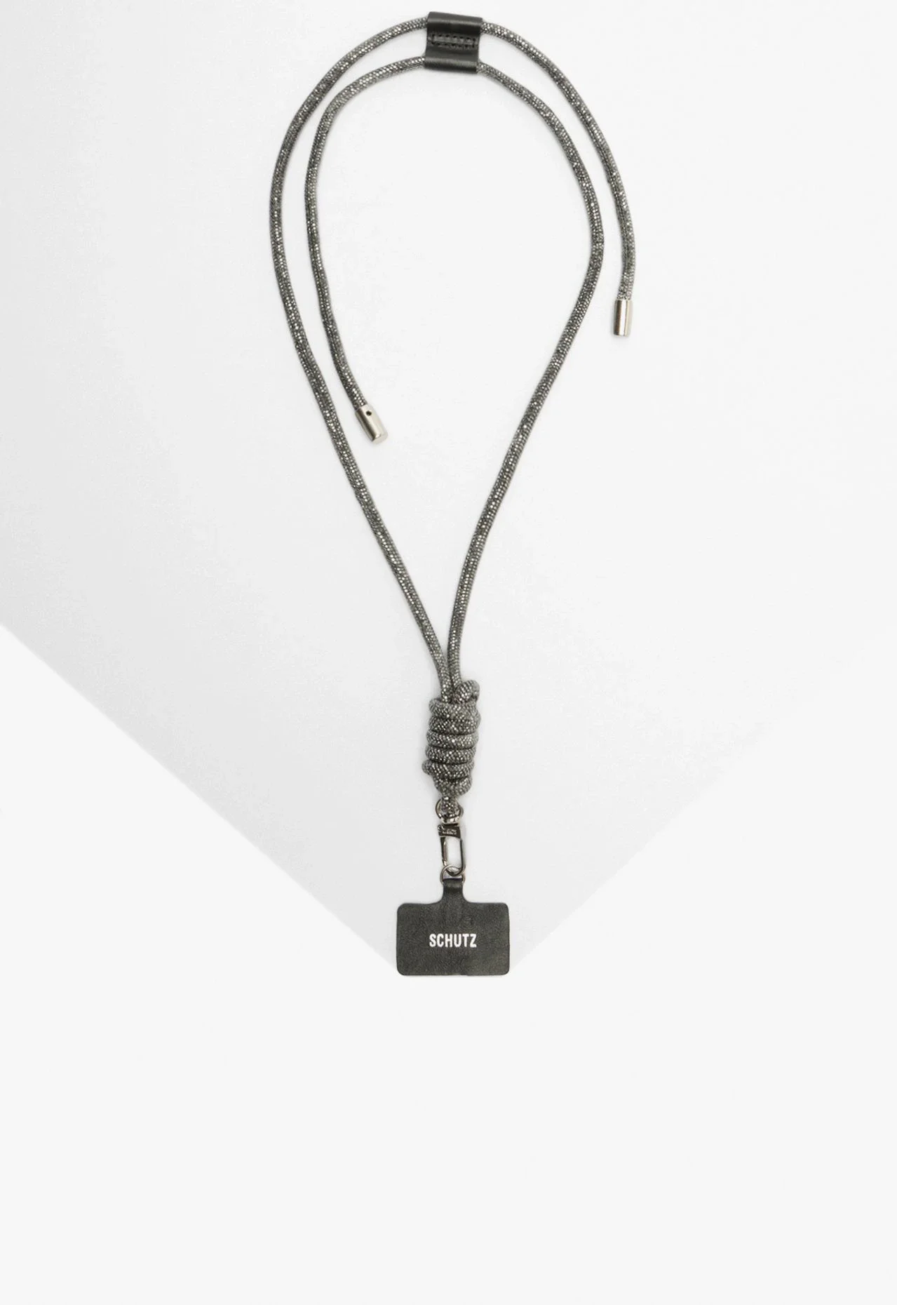 Cordão Celular Nancy Glam Cristais Preto