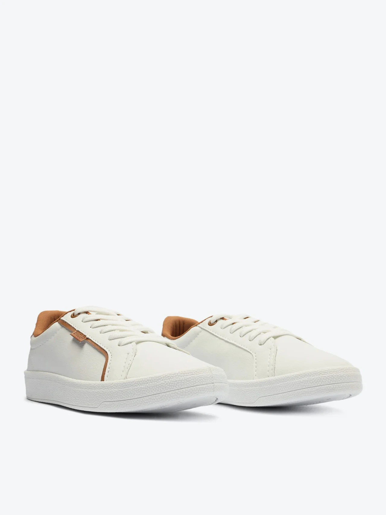 Tênis Casual Deb Branco E Marrom
