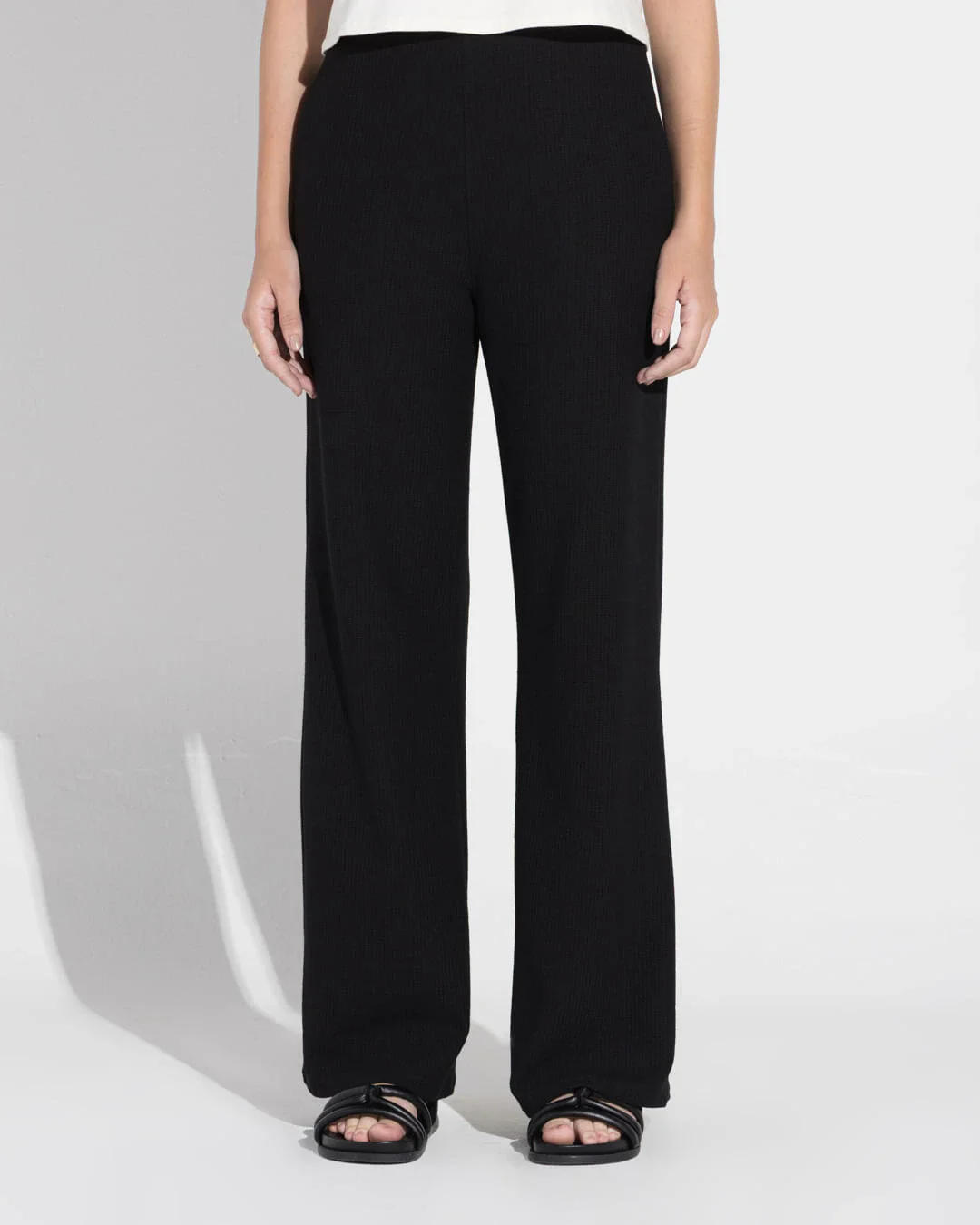 Calça Reta Eco Waffle Feminina