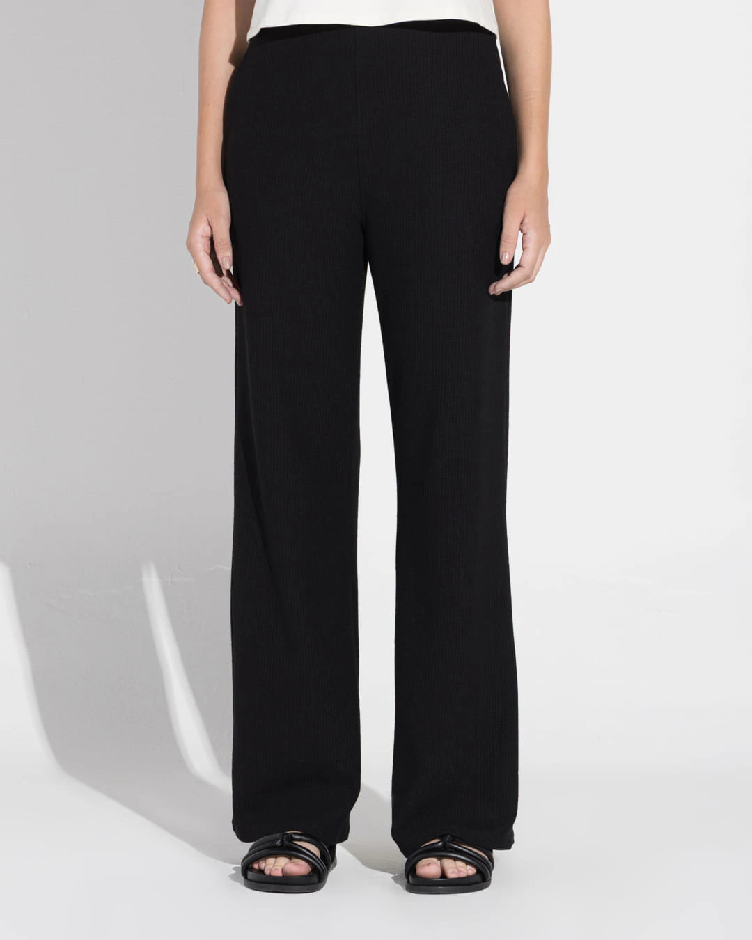 Calça Reta Eco Waffle Feminina