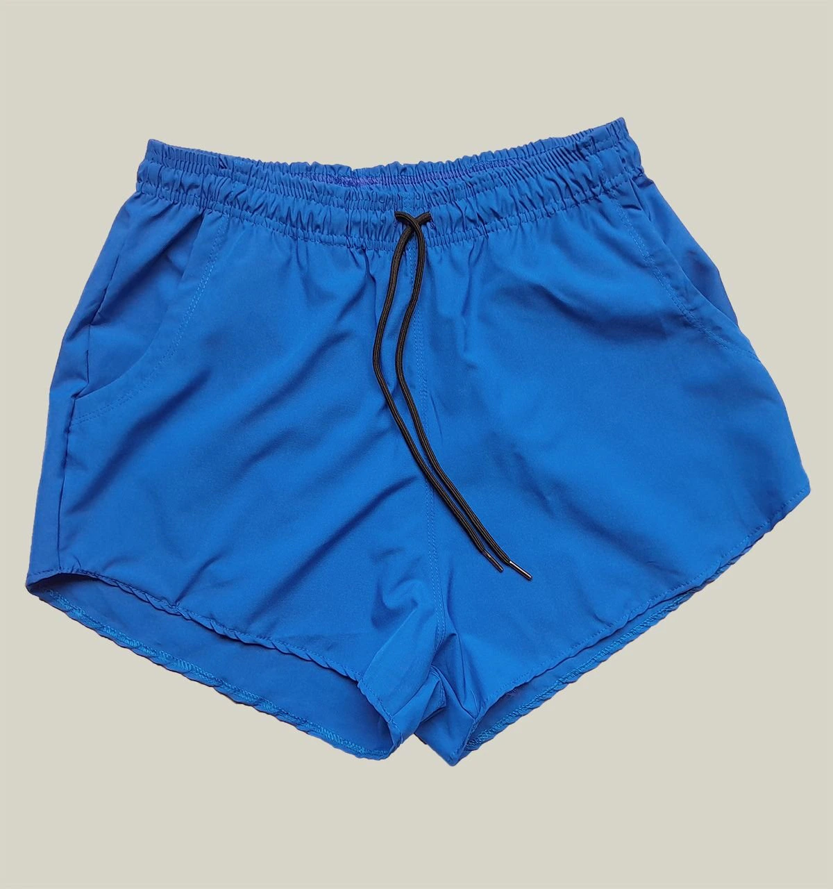 Shorts Praia Feminino Azul Royal Elastano Premium WSS Brasil