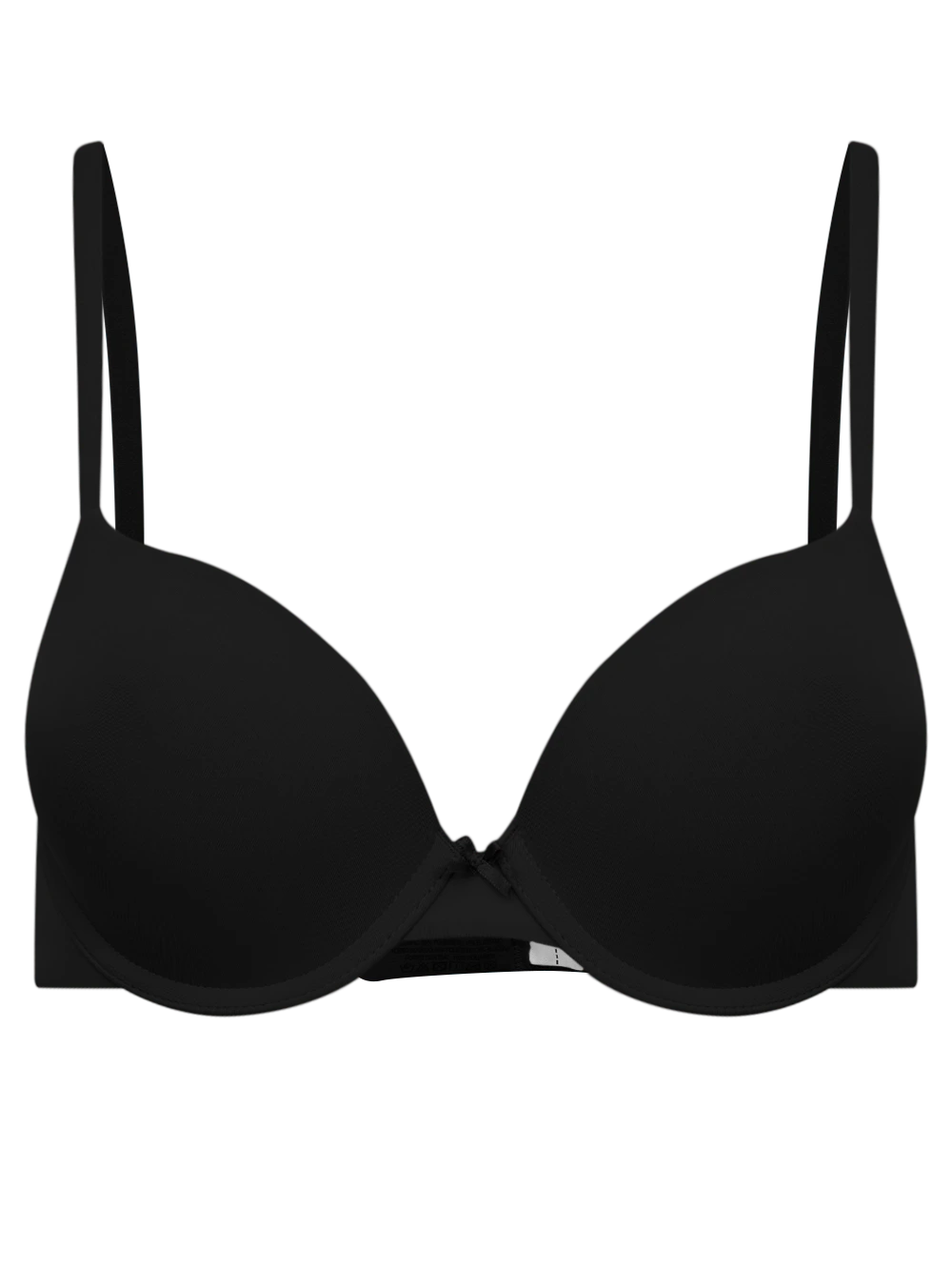 Sutiã Meia Taça Bojo Up Essentials Microfibra Preto