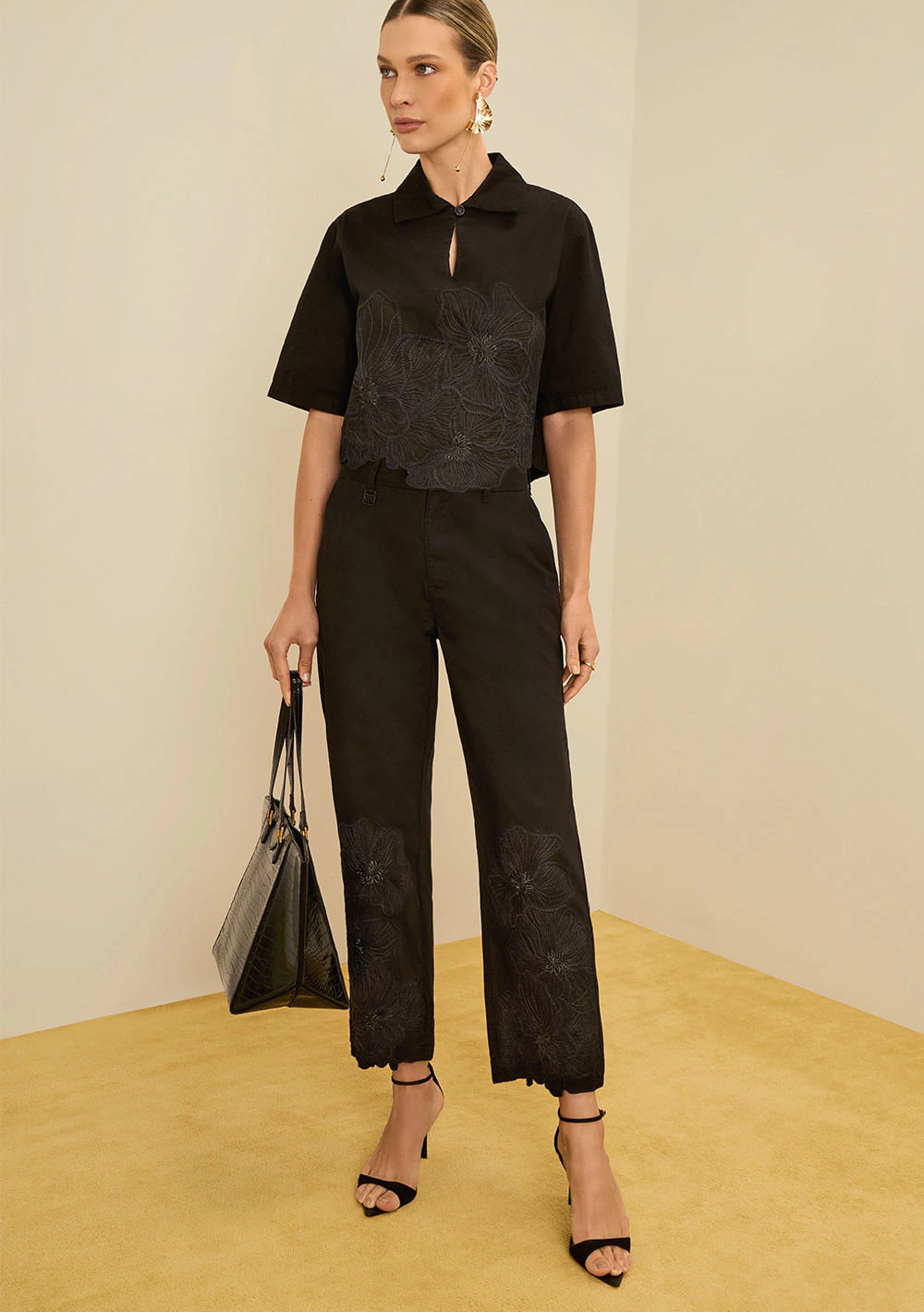 Calça Maria.Valentina Reta Alta Preto