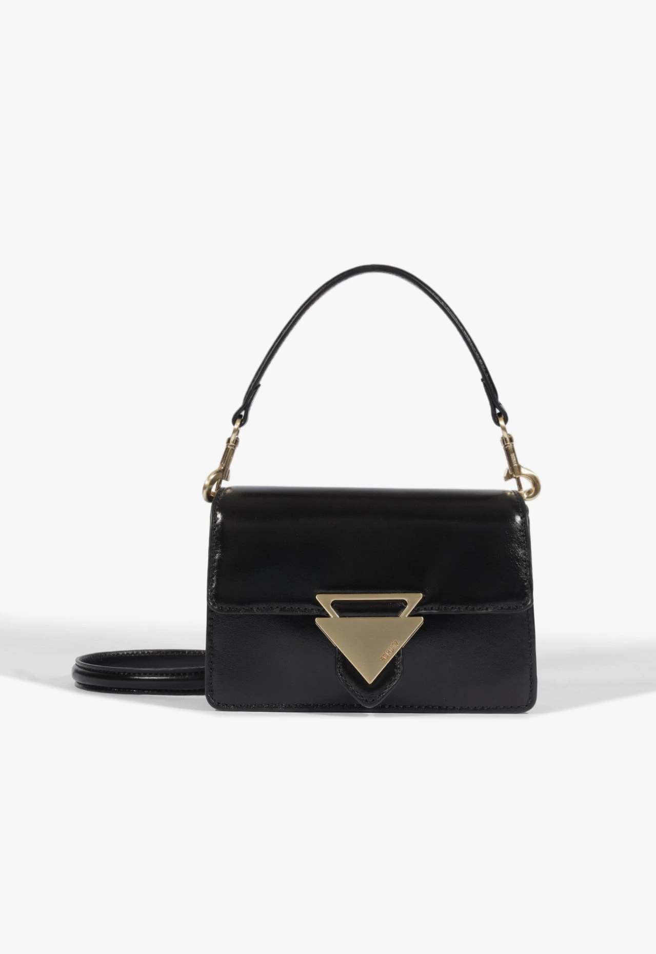 Bolsa Tiracolo Abby Pequena Couro Preta