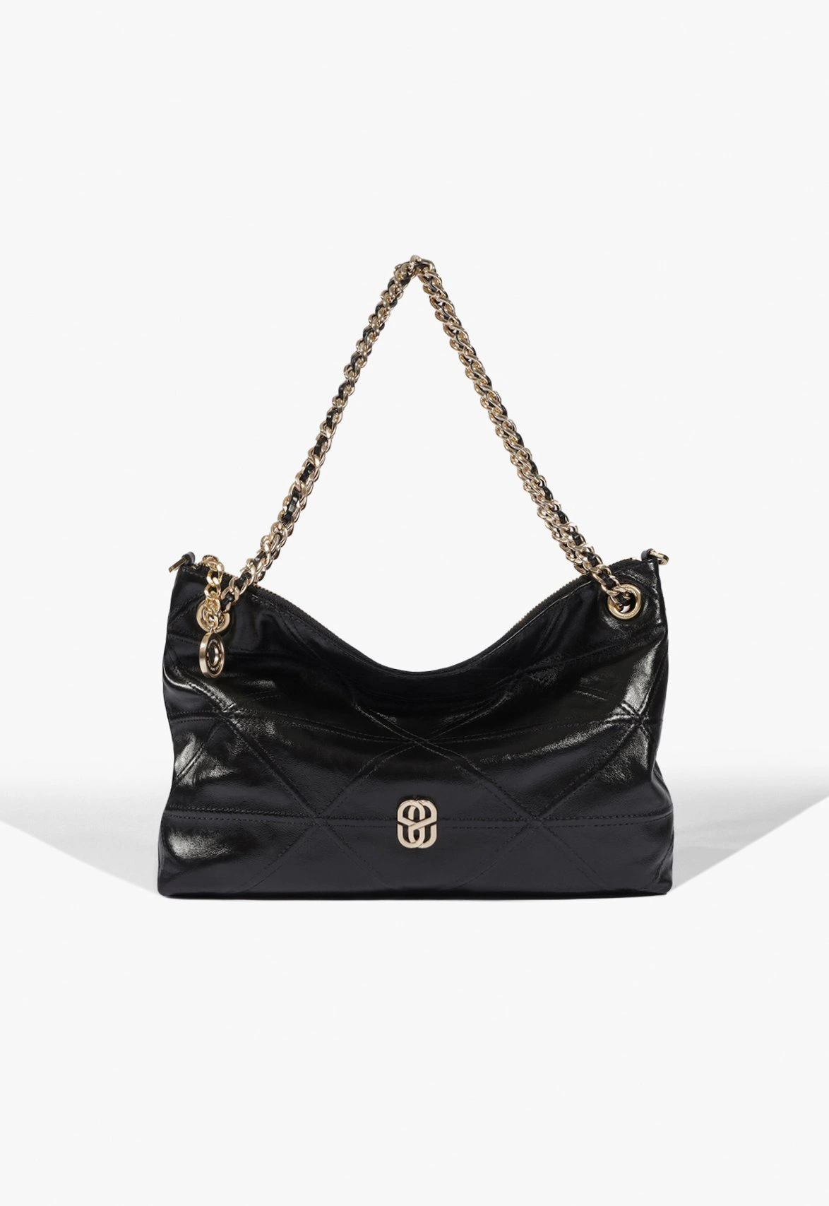 Bolsa Crossbody Charlie Média Couro Preta