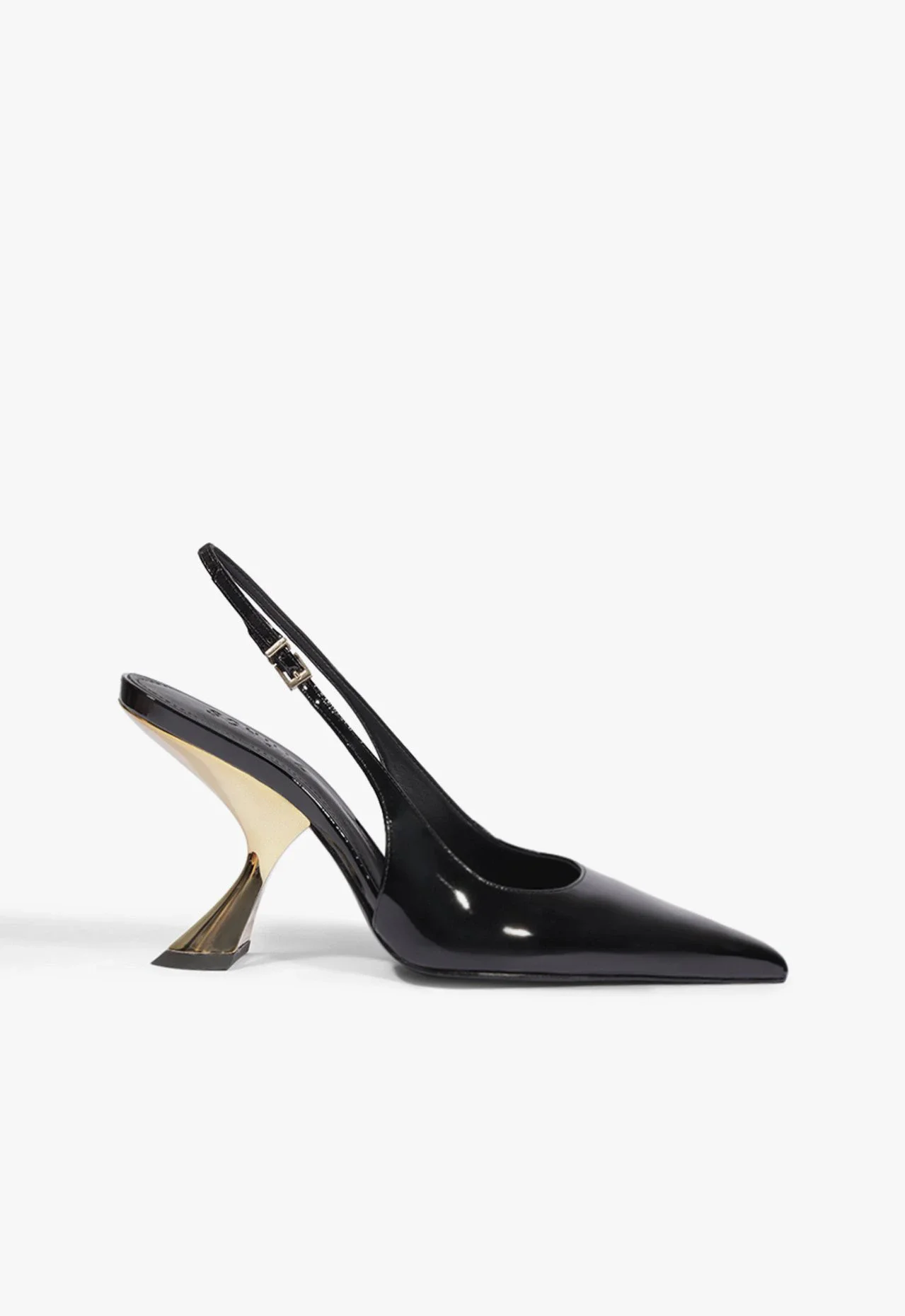 Slingback Eleanor Couro Preta