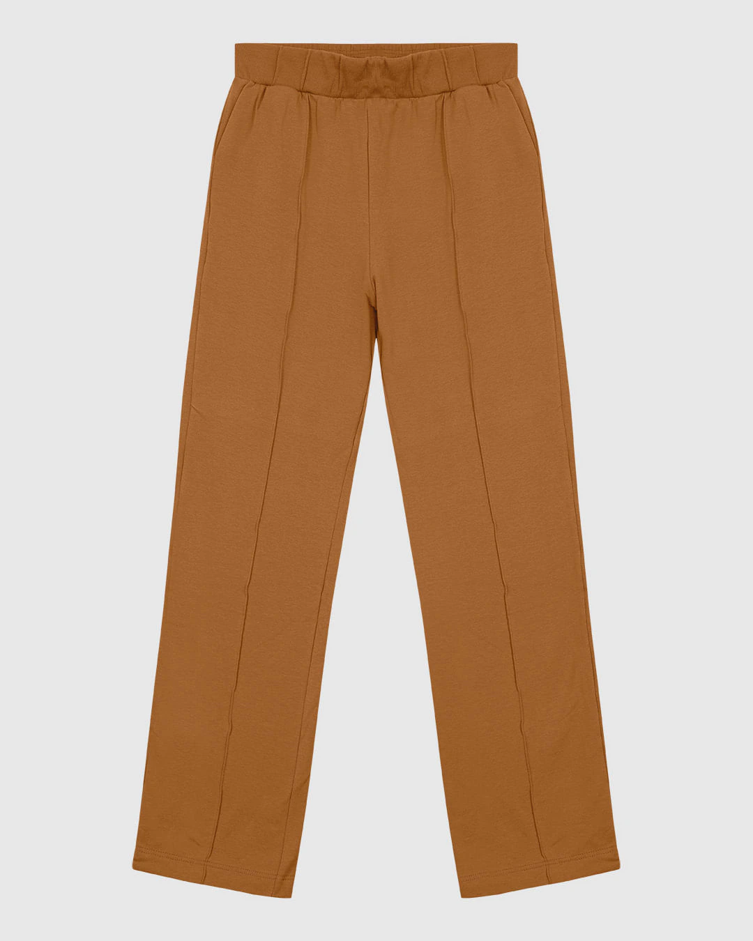 Calça Básica Feminina Reta Em Moletom Stretch Flanelado - ENFIM