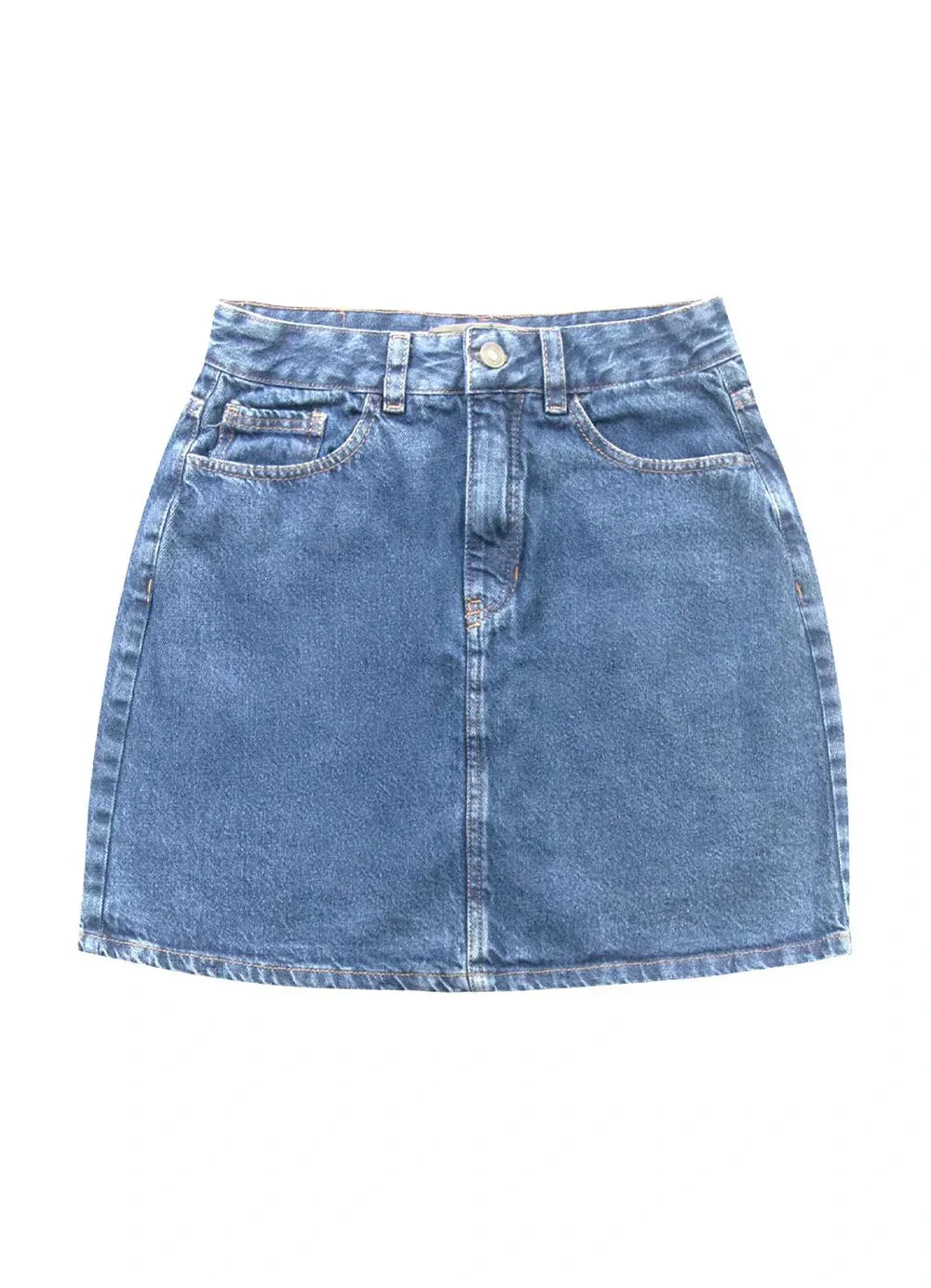 Angel - Saia Mini Jeans Medio