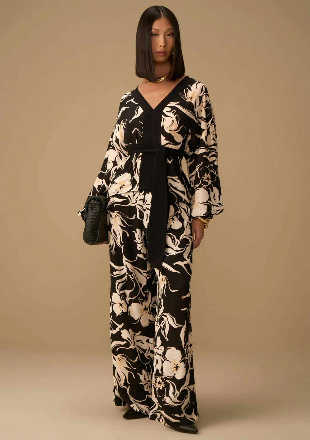 Calça Maria.Valentina Pantalona Alta Preto