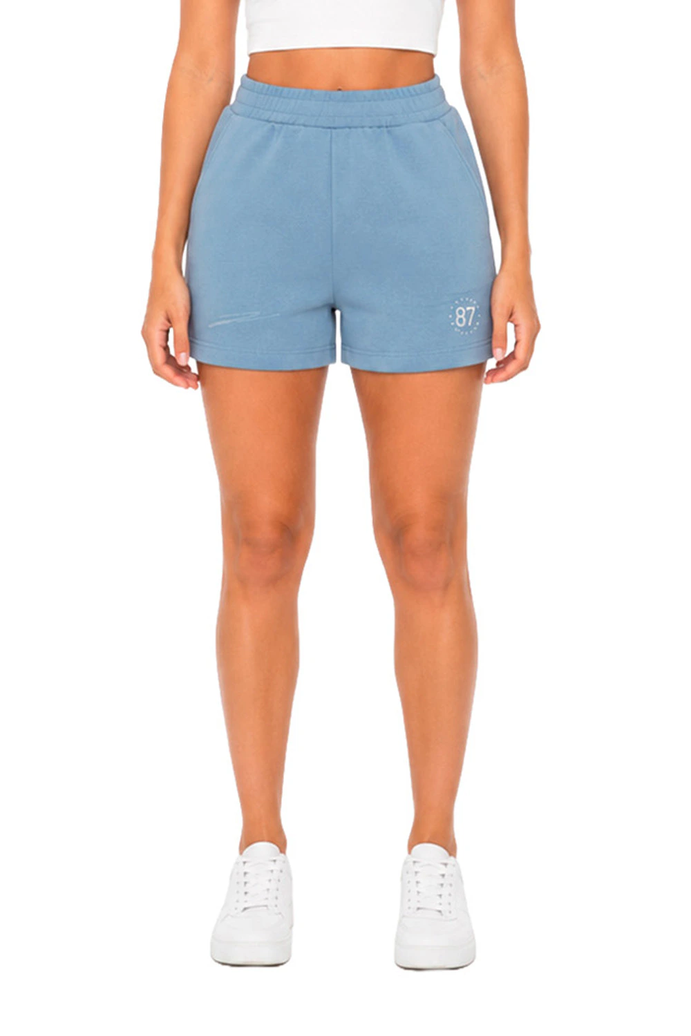 Short Moletom Feminino Aéropostale AZUL JEANS