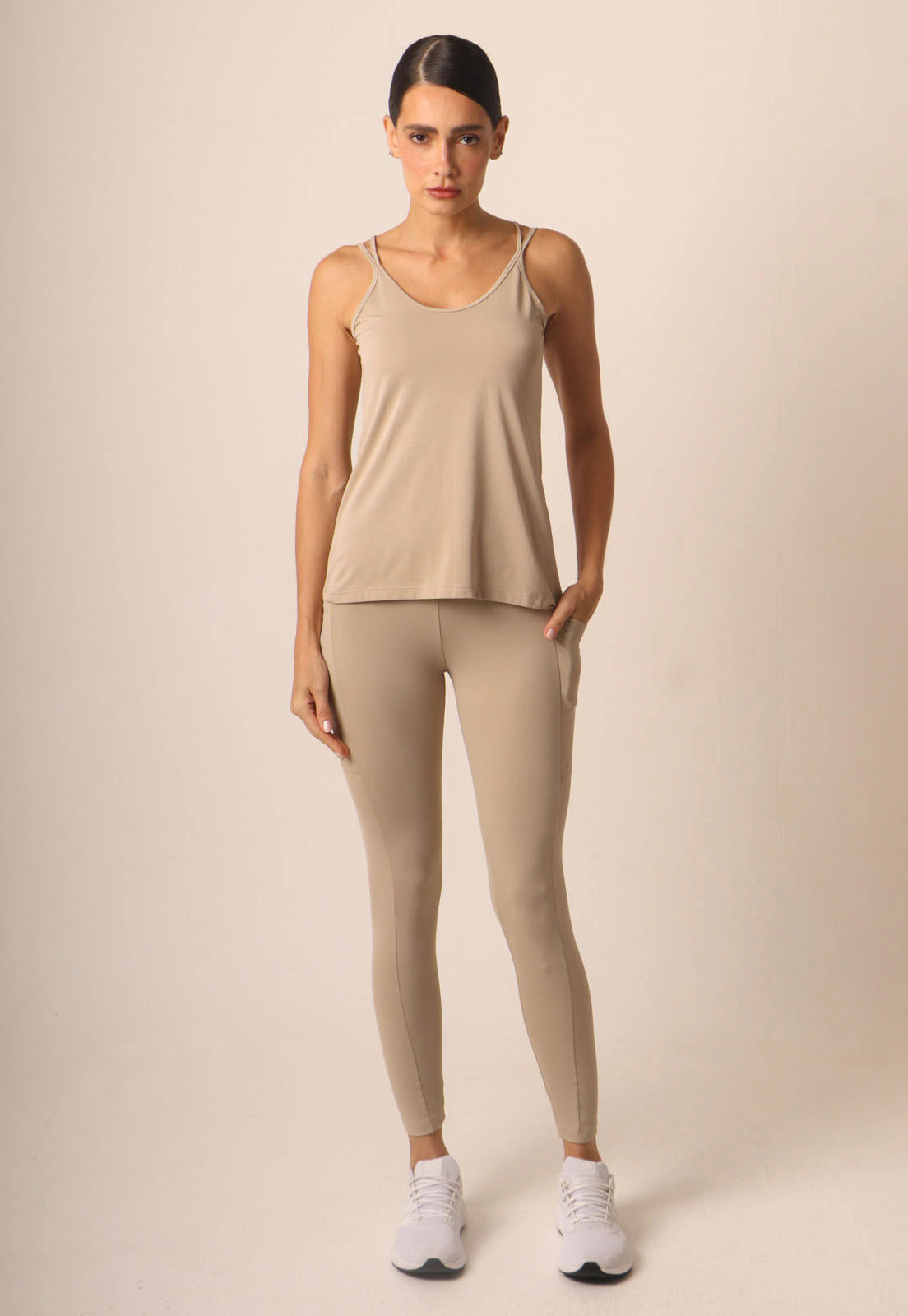 Calça Legging Compress Com Bolsos