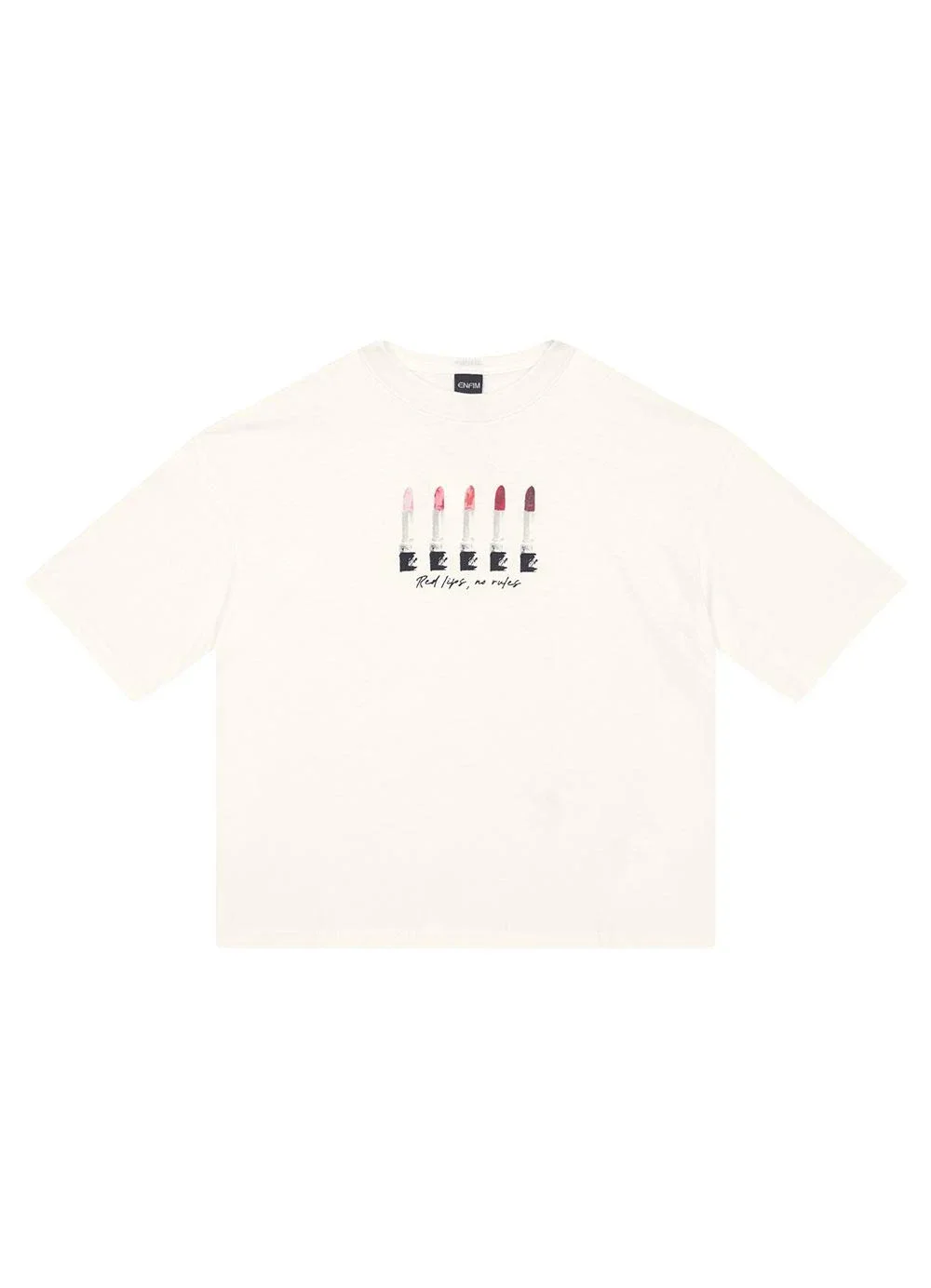 Enfim - Camiseta Ampla Elegance Off White