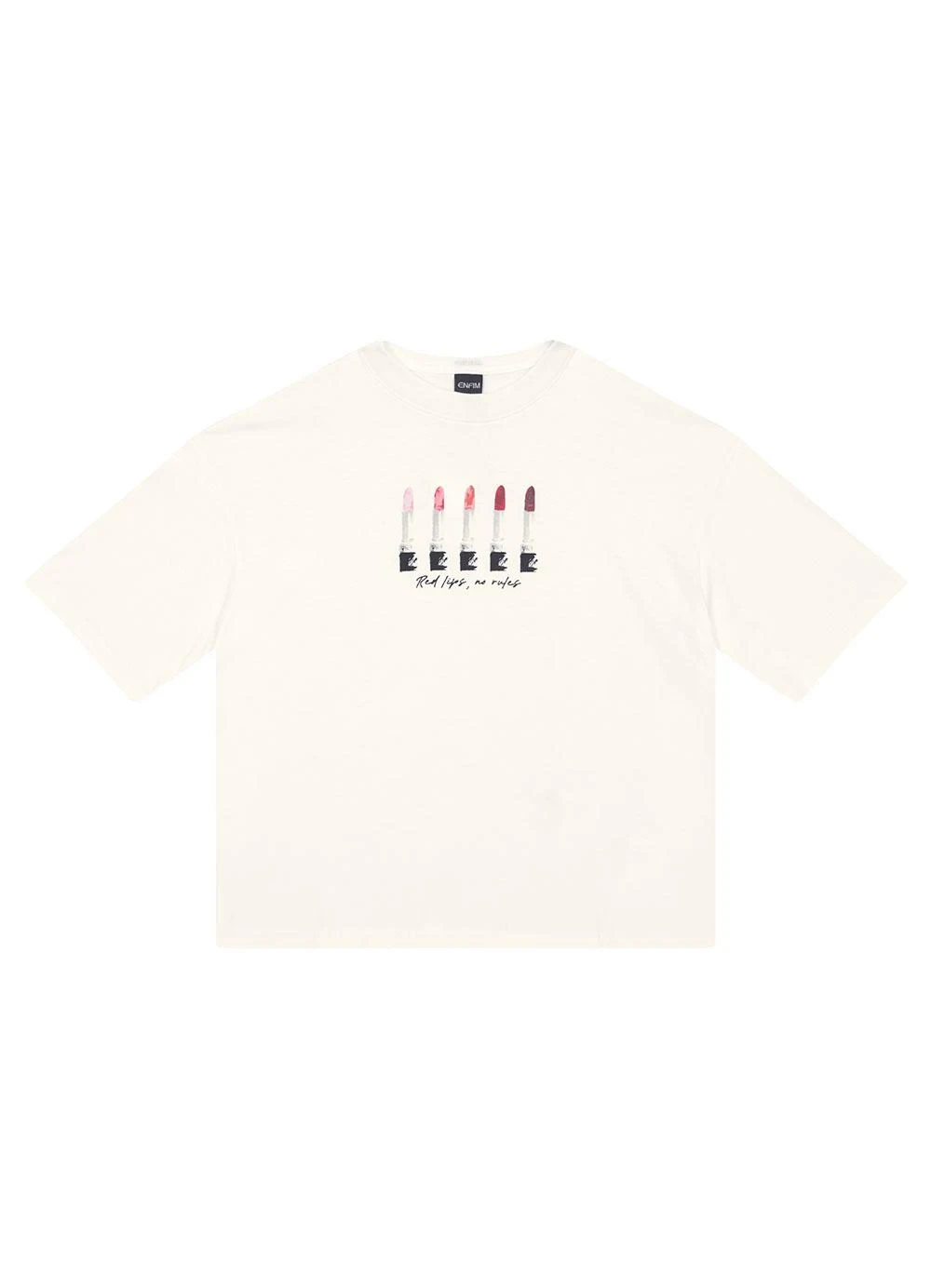 Enfim - Camiseta Ampla Elegance Off White