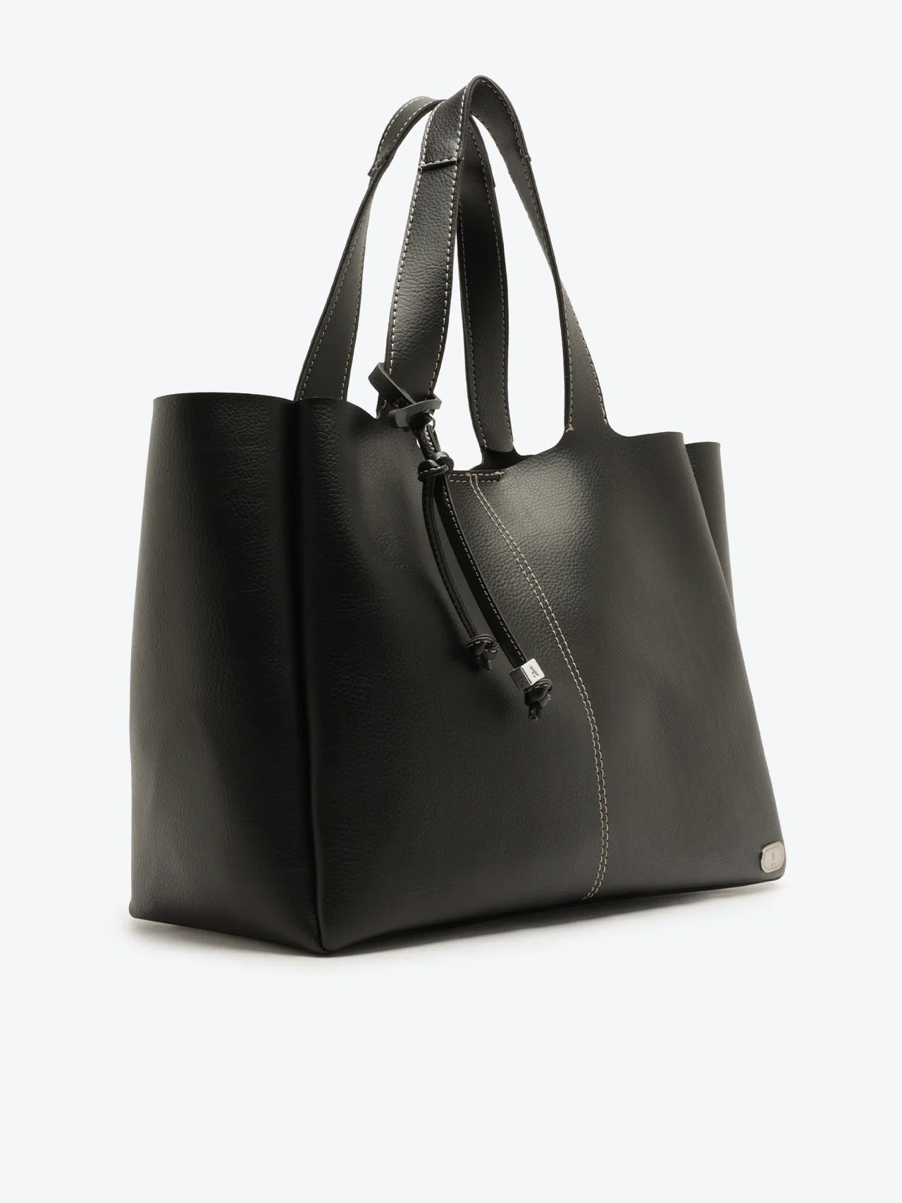 Bolsa Shopping Grande Metais Preta
