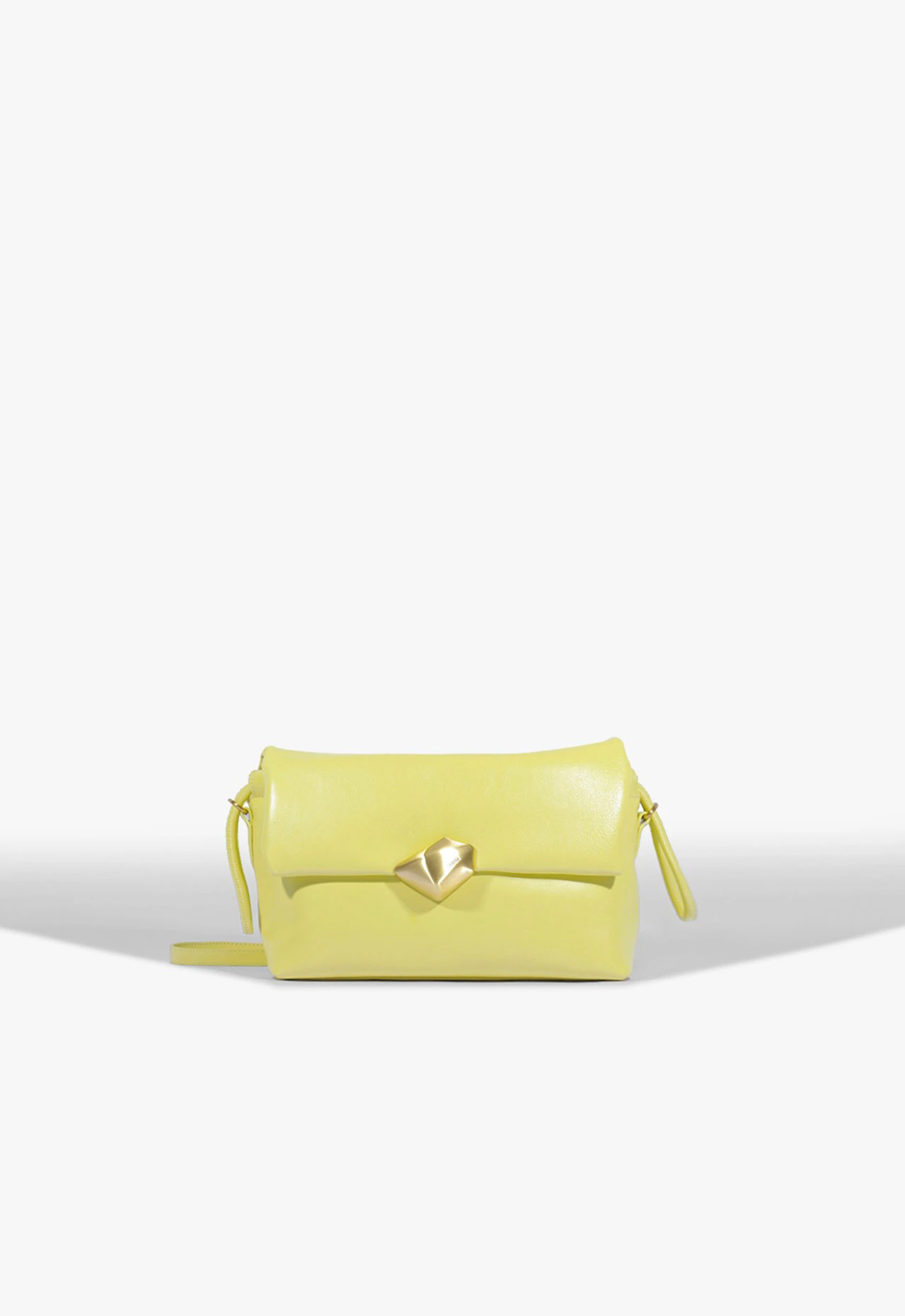 Bolsa Tiracolo Bubble Couro Amarela