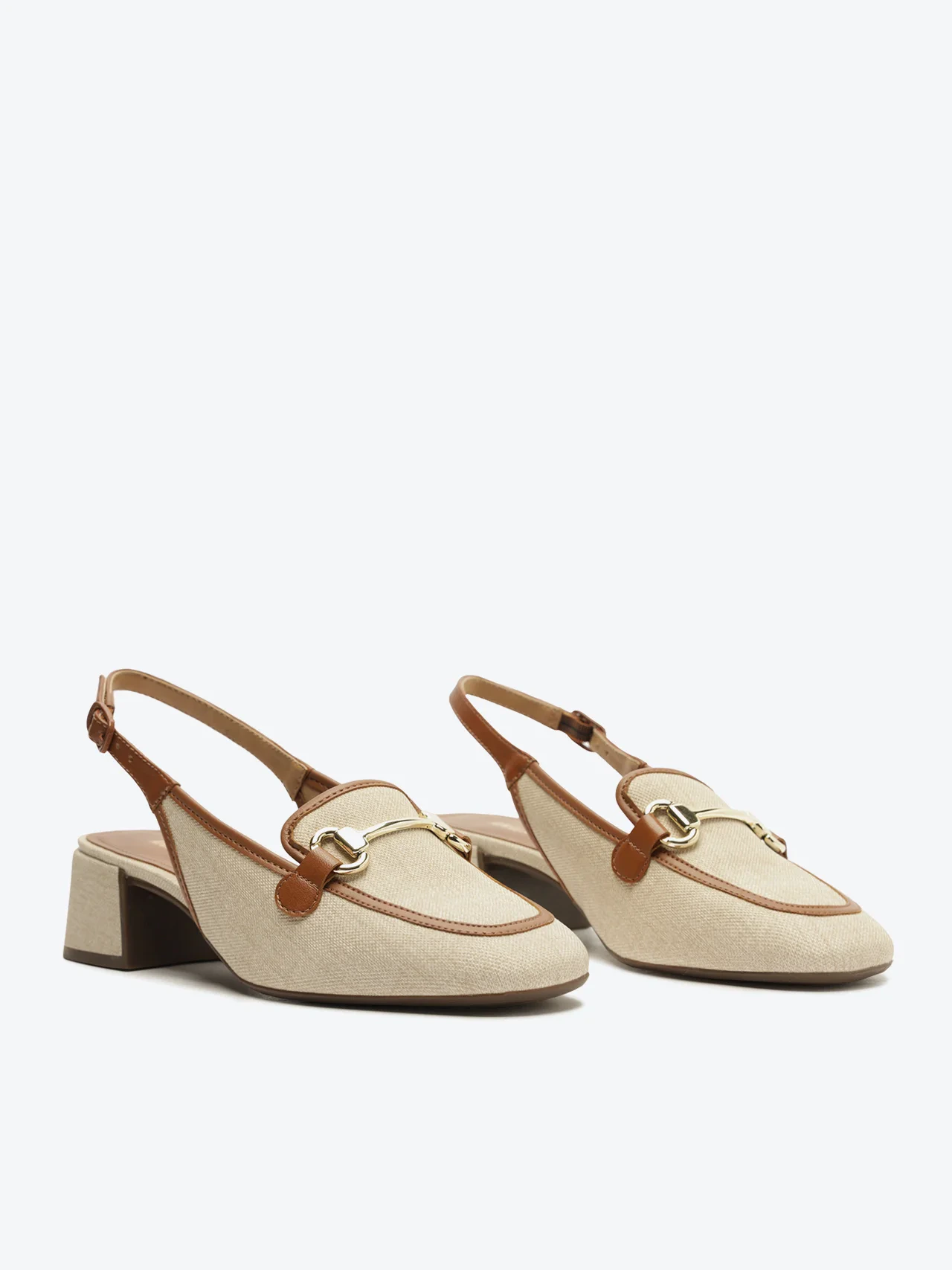 Sapatilha Slingback Bridão Viena Bege