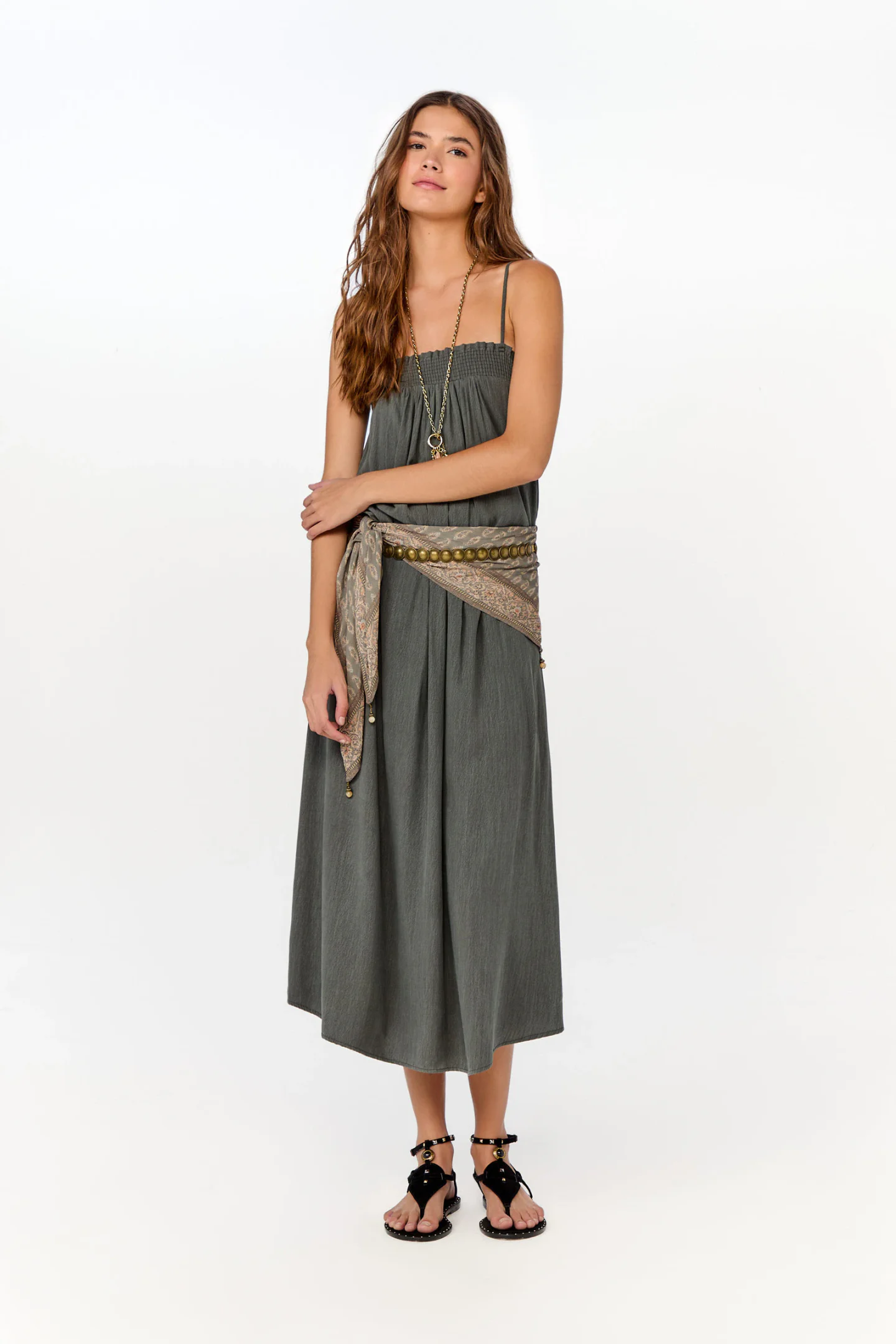 Vestido Midi Pala Lastex