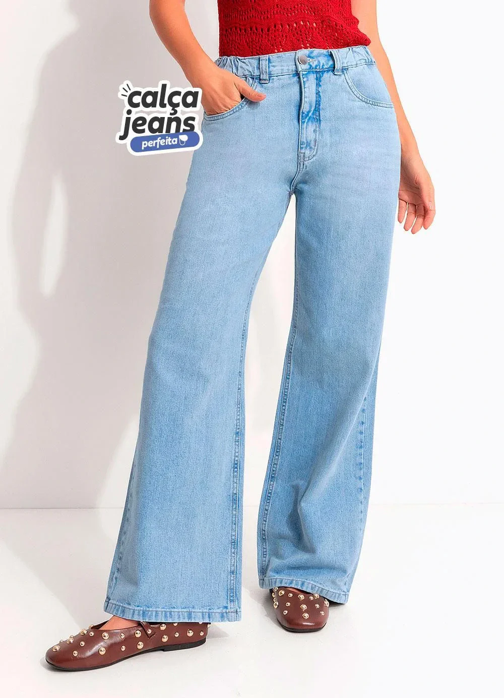 Quintess - Calça Jeans Perfeita Azul Claro