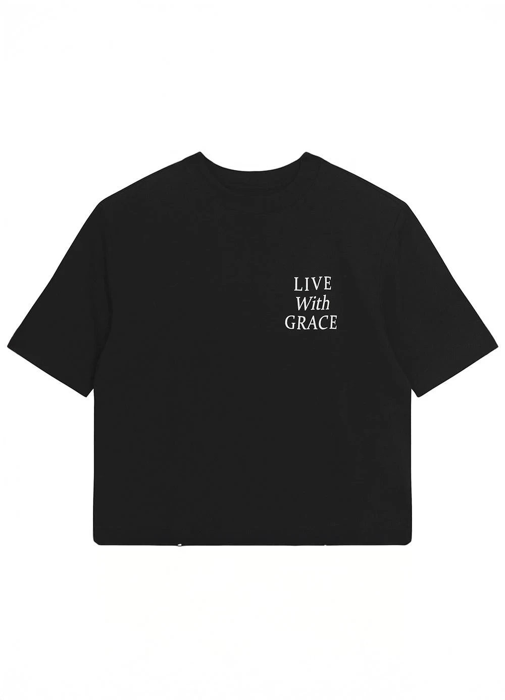 Malwee - Camiseta Box Live With Grace Preto