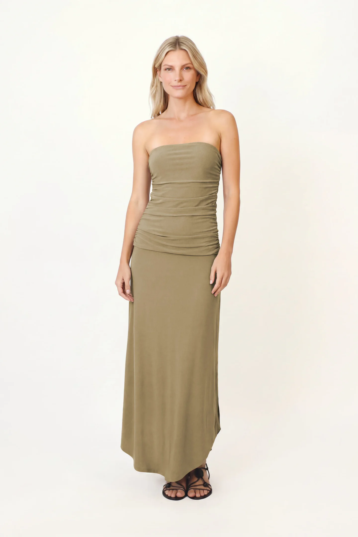 Vestido Midi Frente Unica