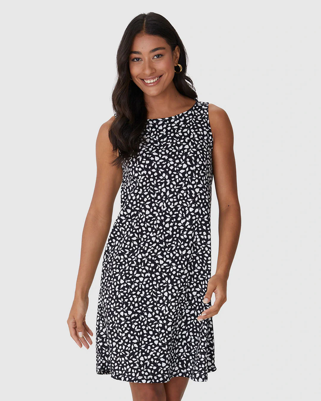 Vestido Feminino Regata Estampado Em Algodão