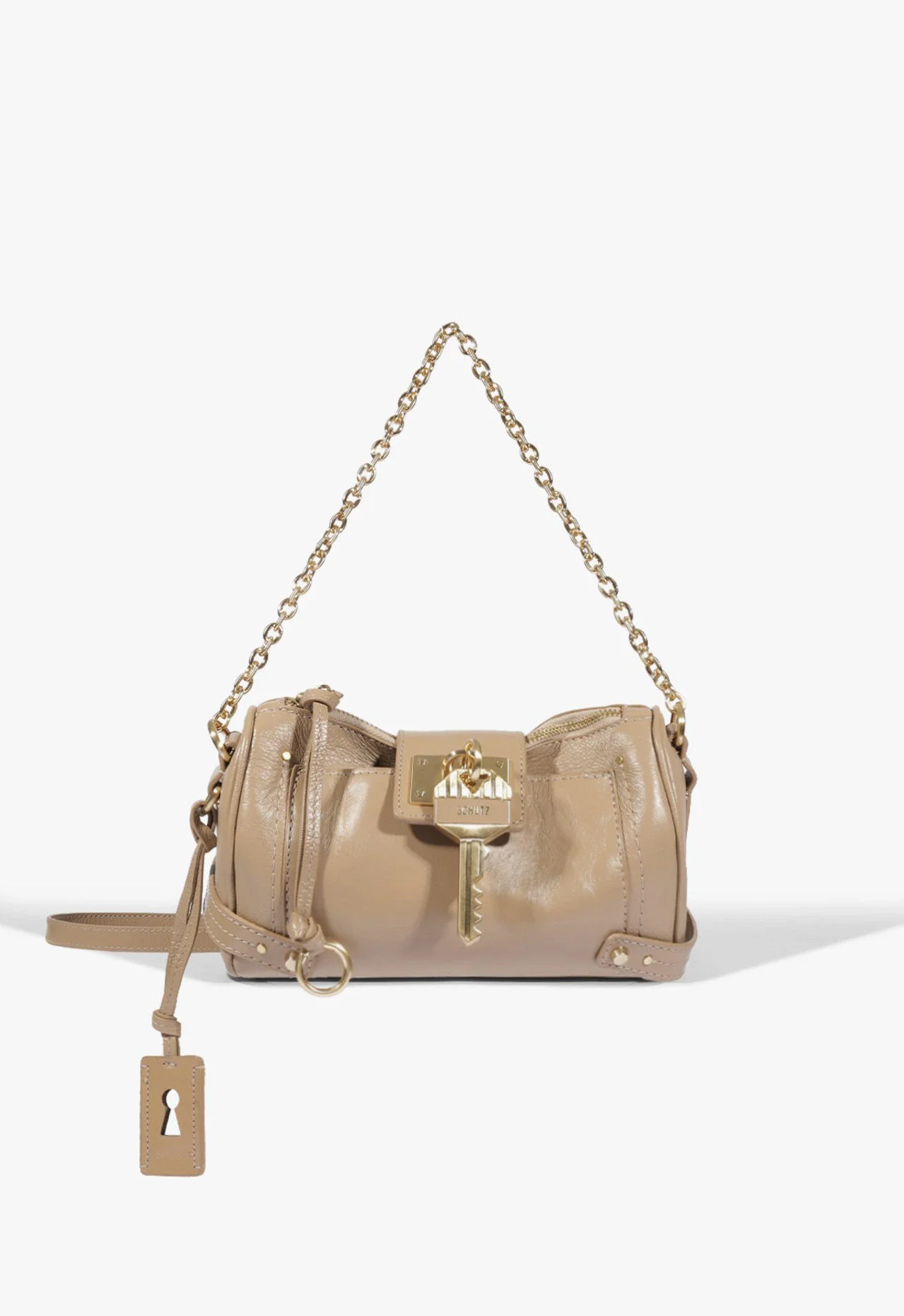 Bolsa Tiracolo The Secret Couro Bege