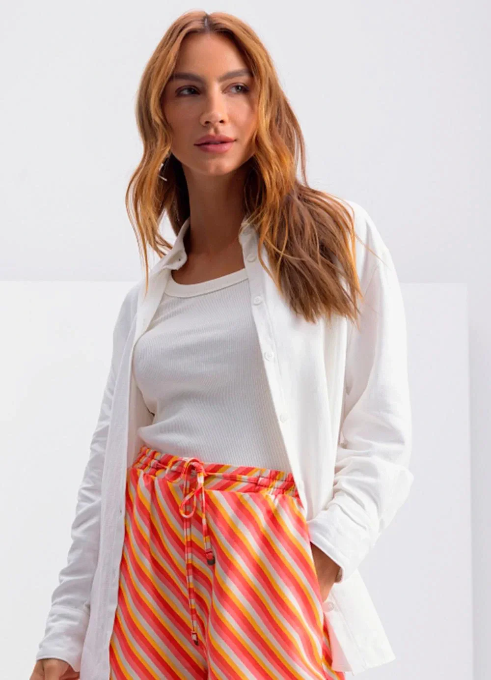 Essendi - Blusa Feminina Natural