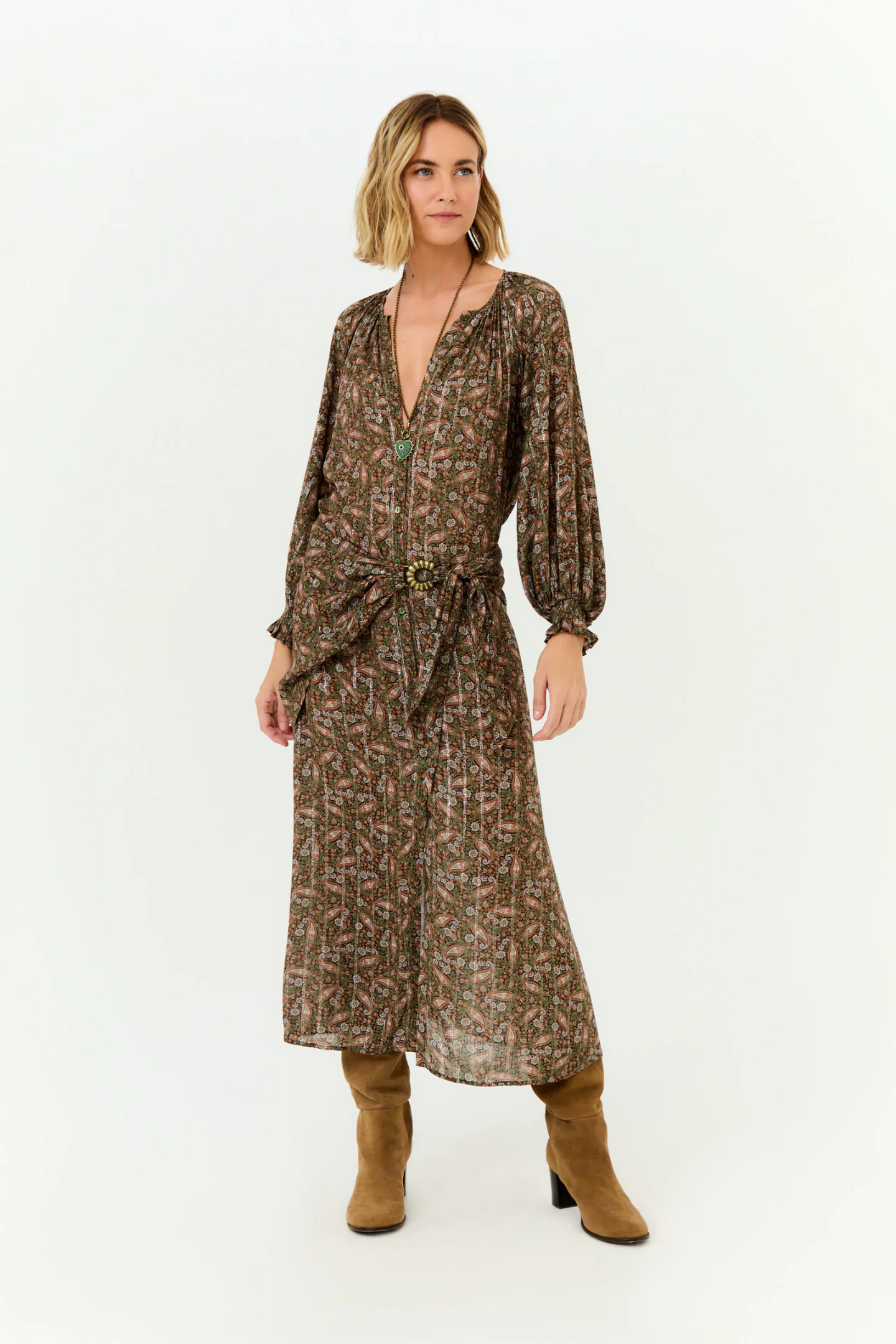 Chemise Estampa Aysha Preto