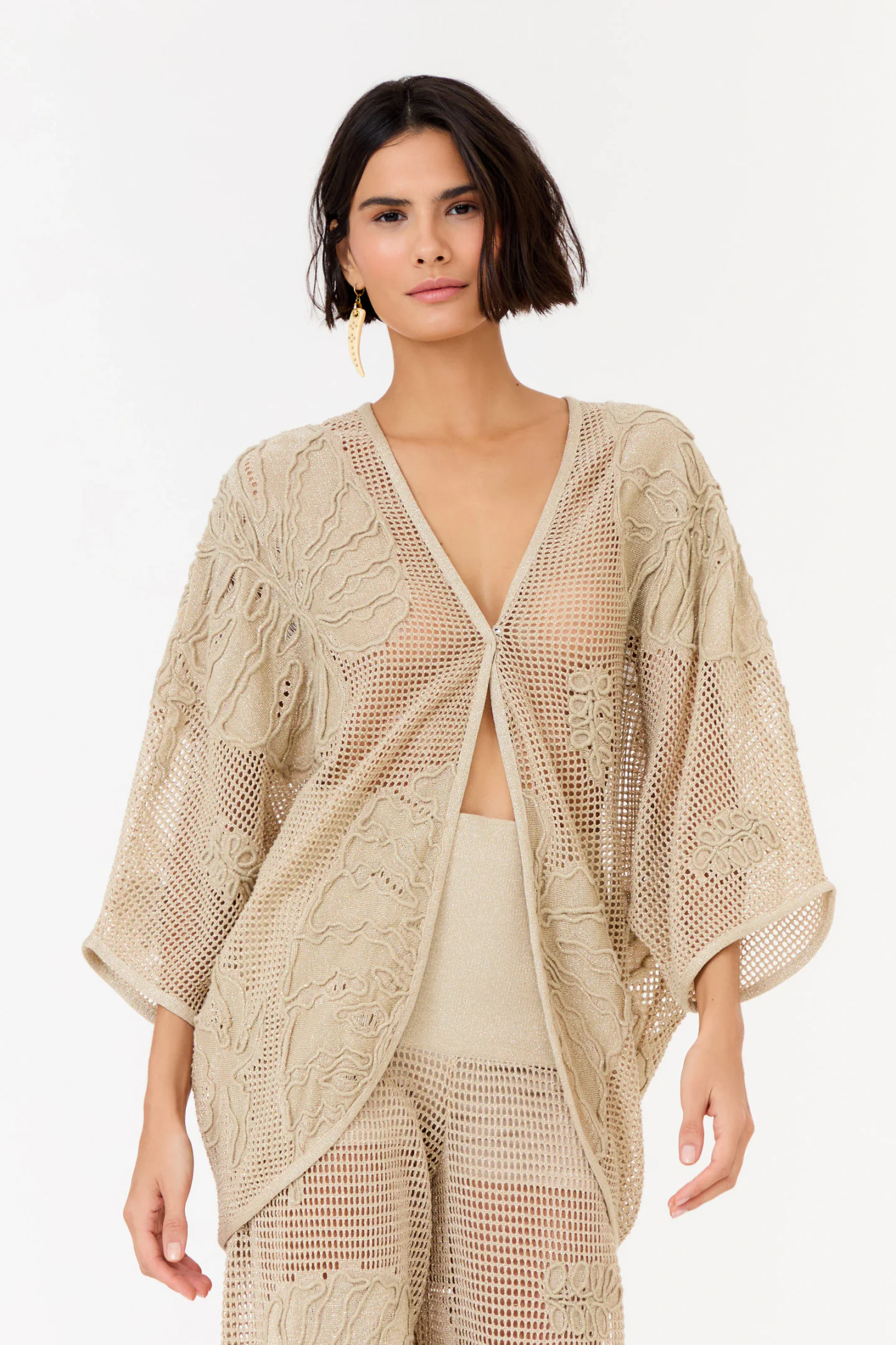Kimono Tricot Bordado Corneli