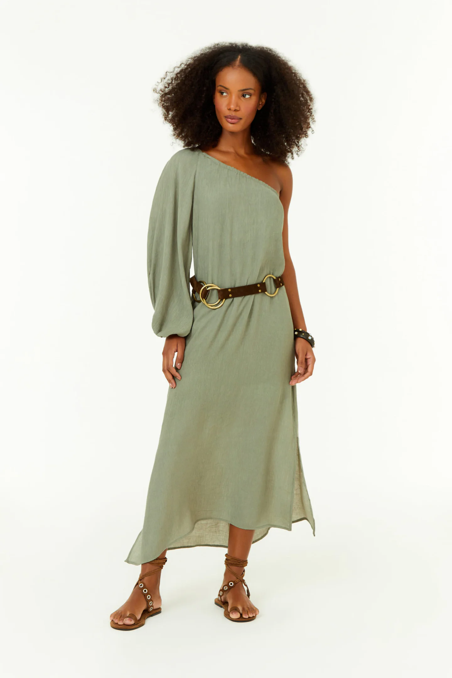 Vestido Midi Ombro Só