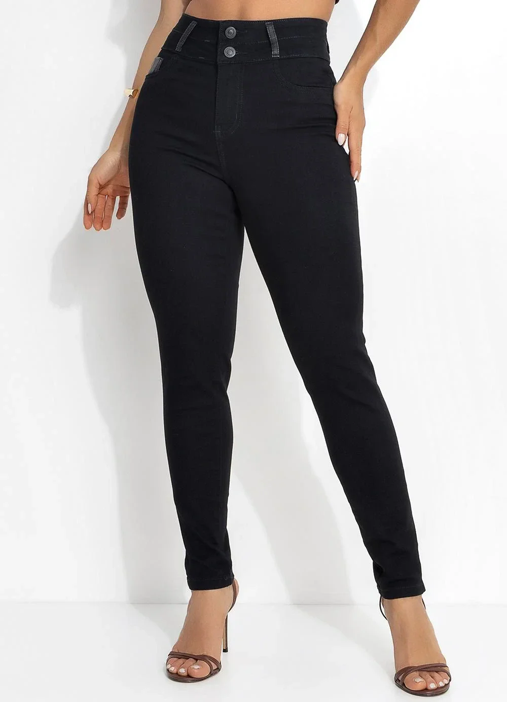 Sawary Jeans - Calça Preto em Jeans