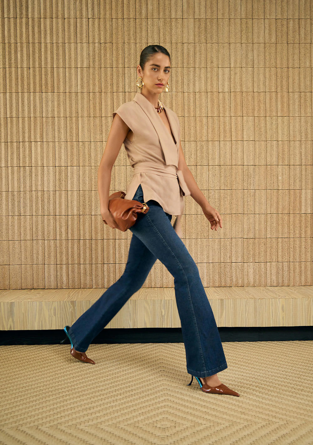 Calca Jeans Flare Essenza Azul