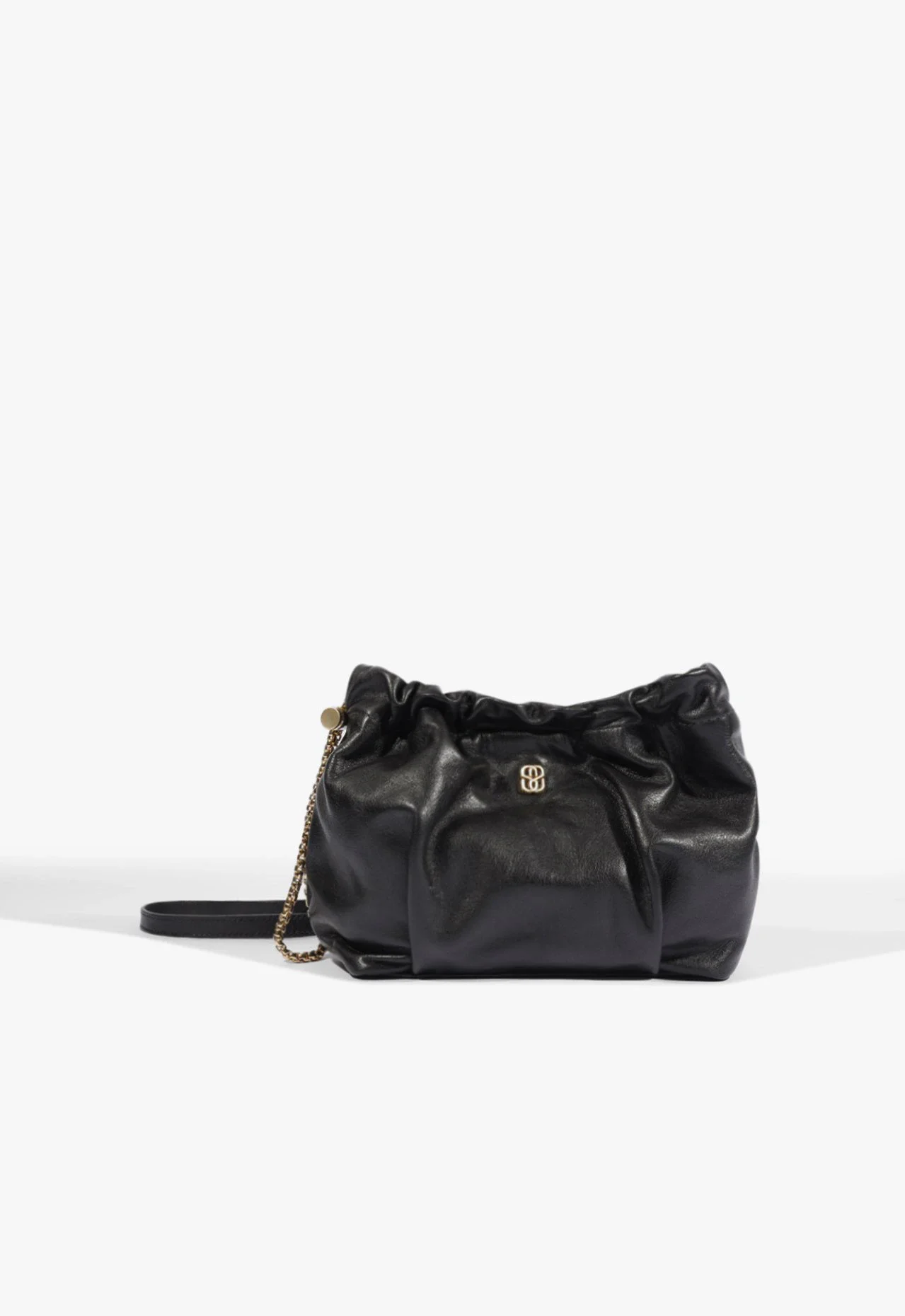 Bolsa Gwen Pequena Couro Preta
